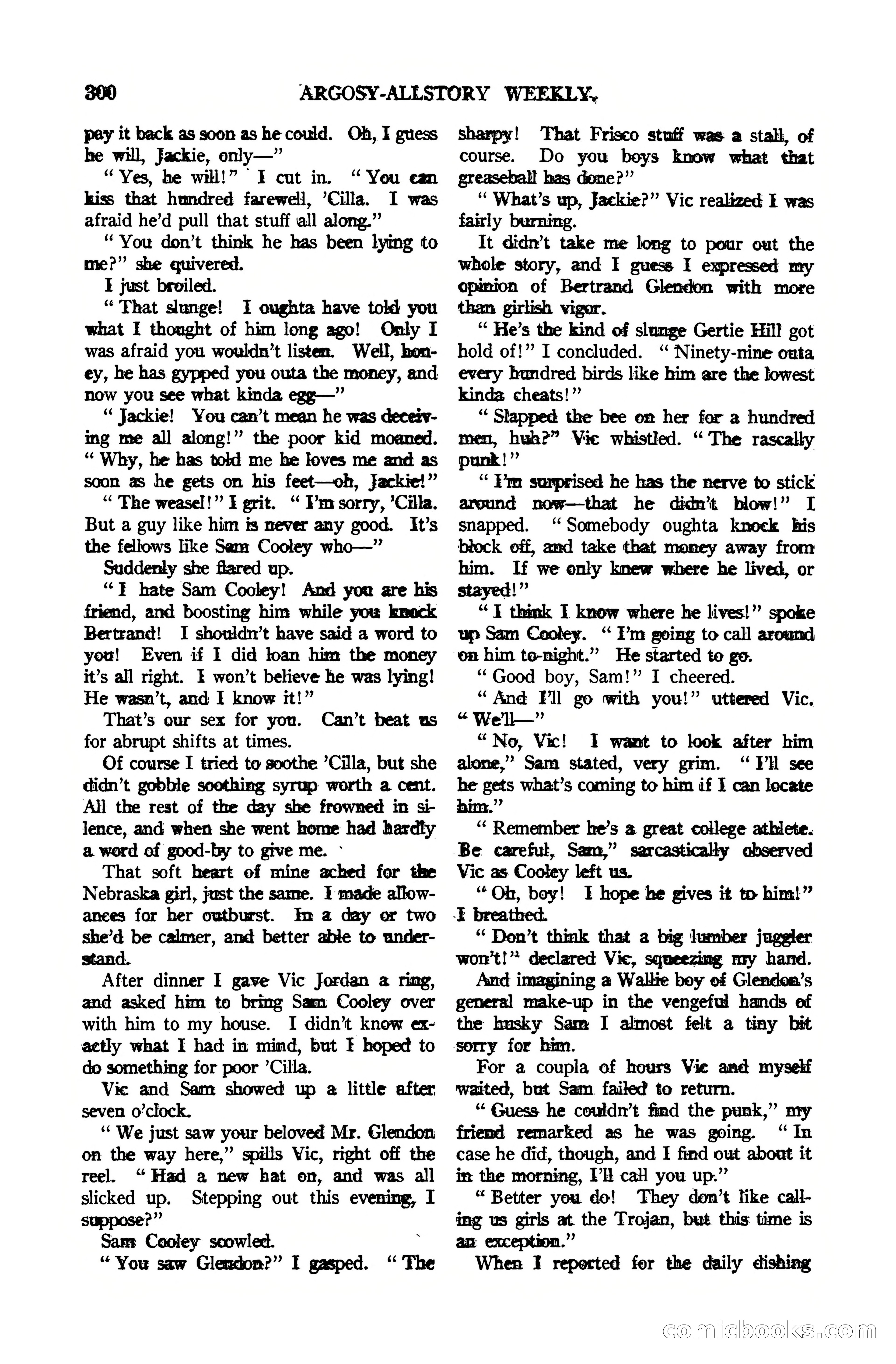 Argosy All-Story Weekly, October 7, 1922 — page 154 of 185