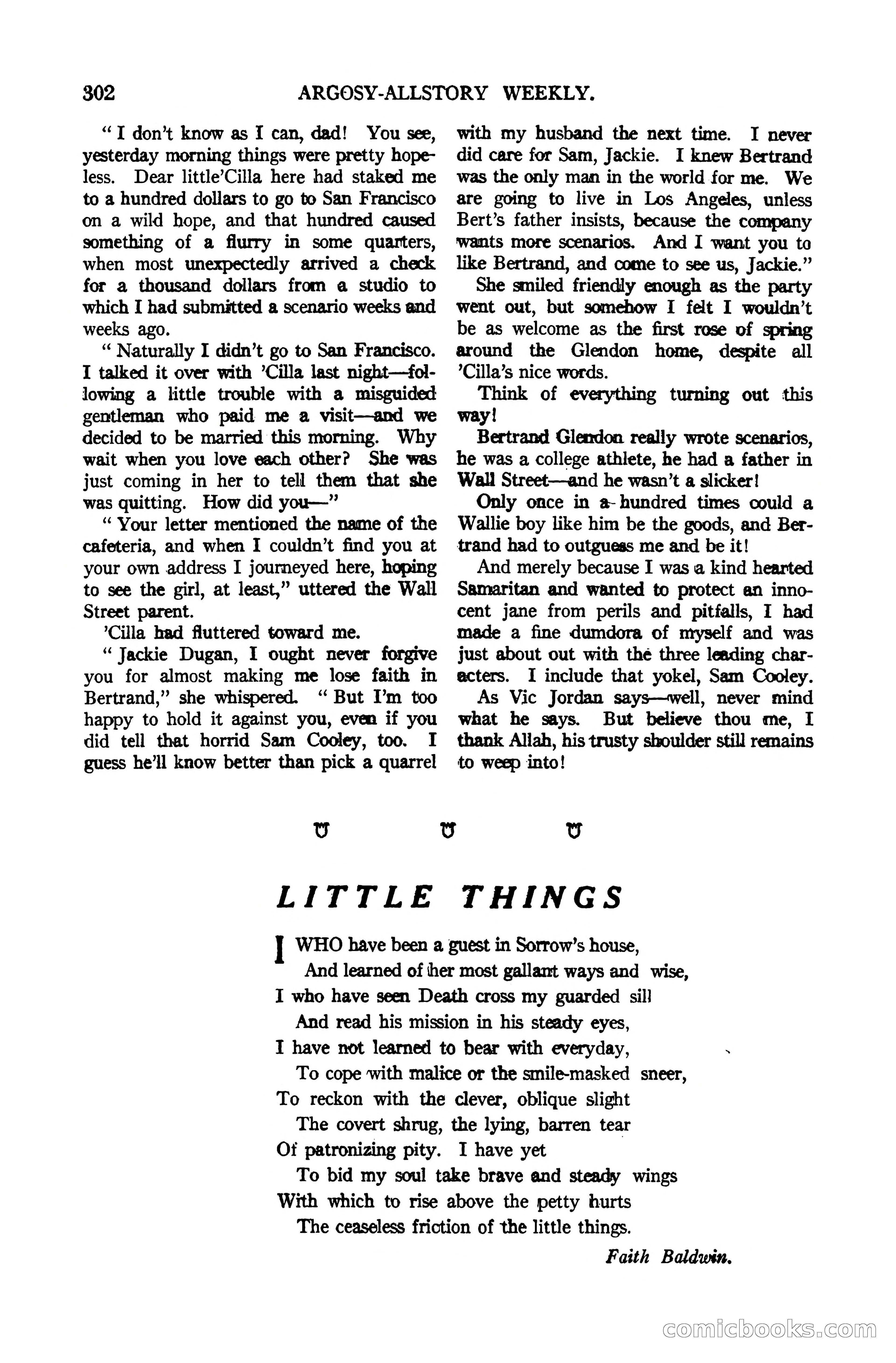 Argosy All-Story Weekly, October 7, 1922 — page 156 of 185