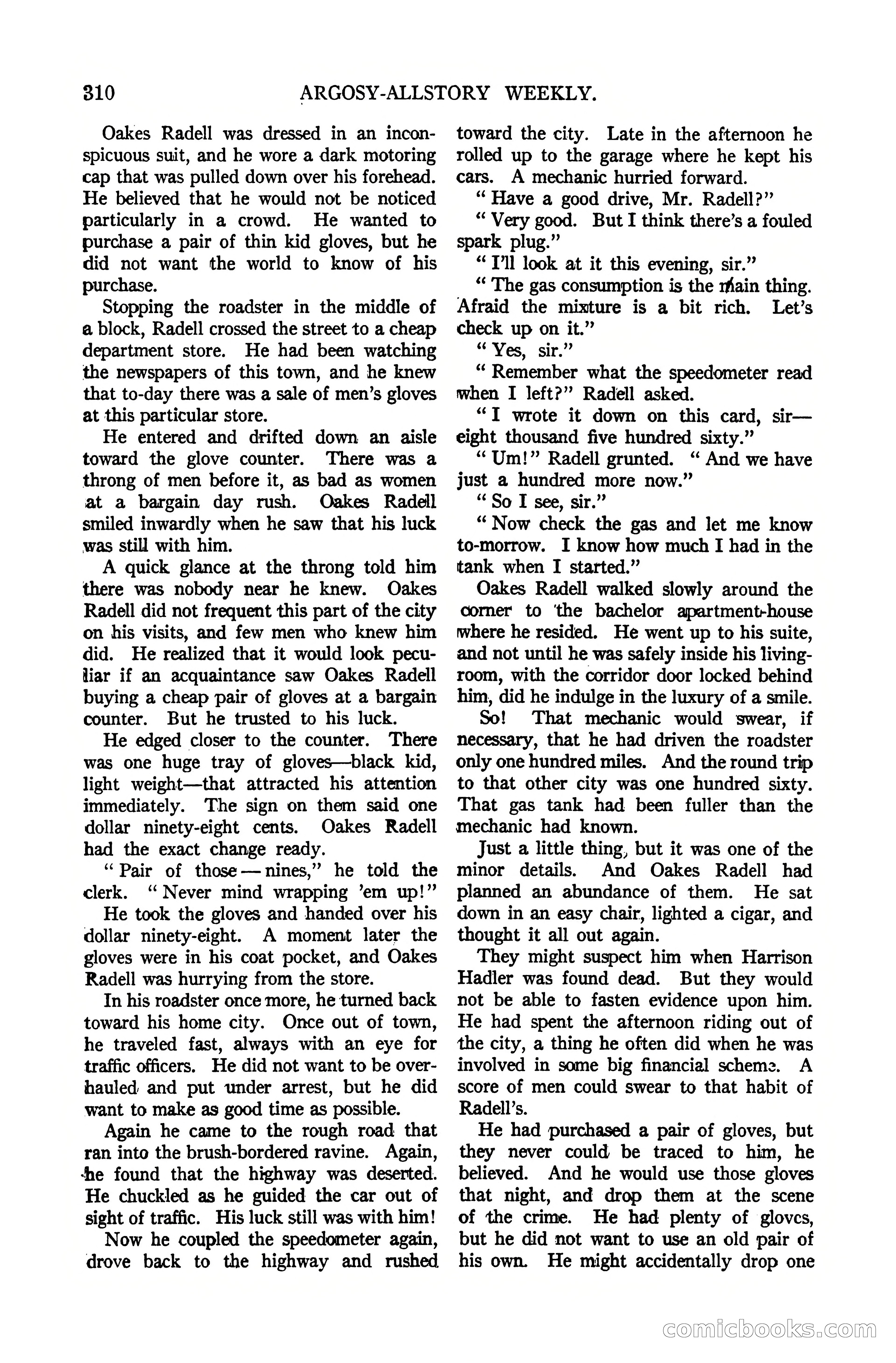 Argosy All-Story Weekly, October 7, 1922 — page 164 of 185