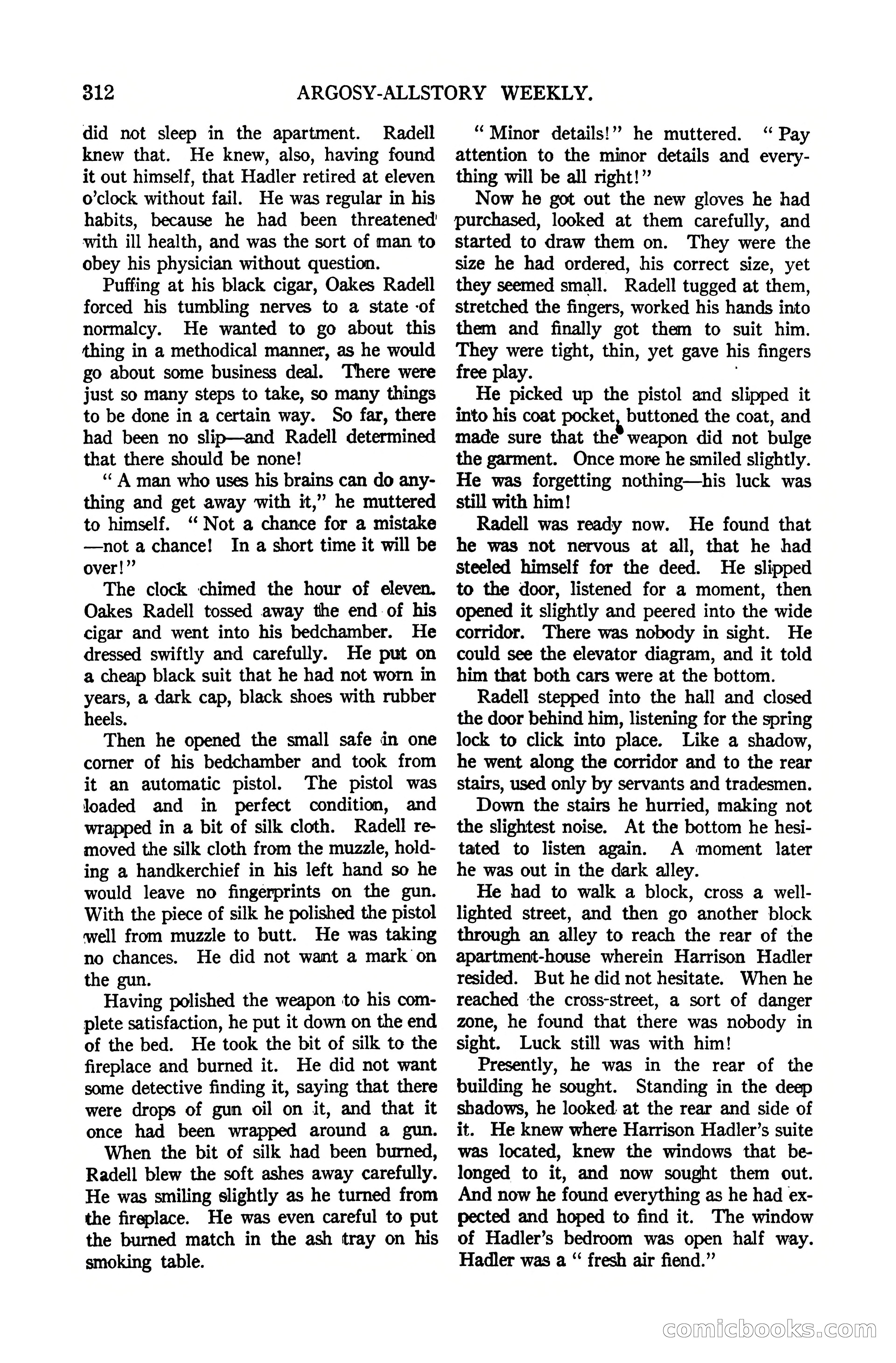 Argosy All-Story Weekly, October 7, 1922 — page 166 of 185