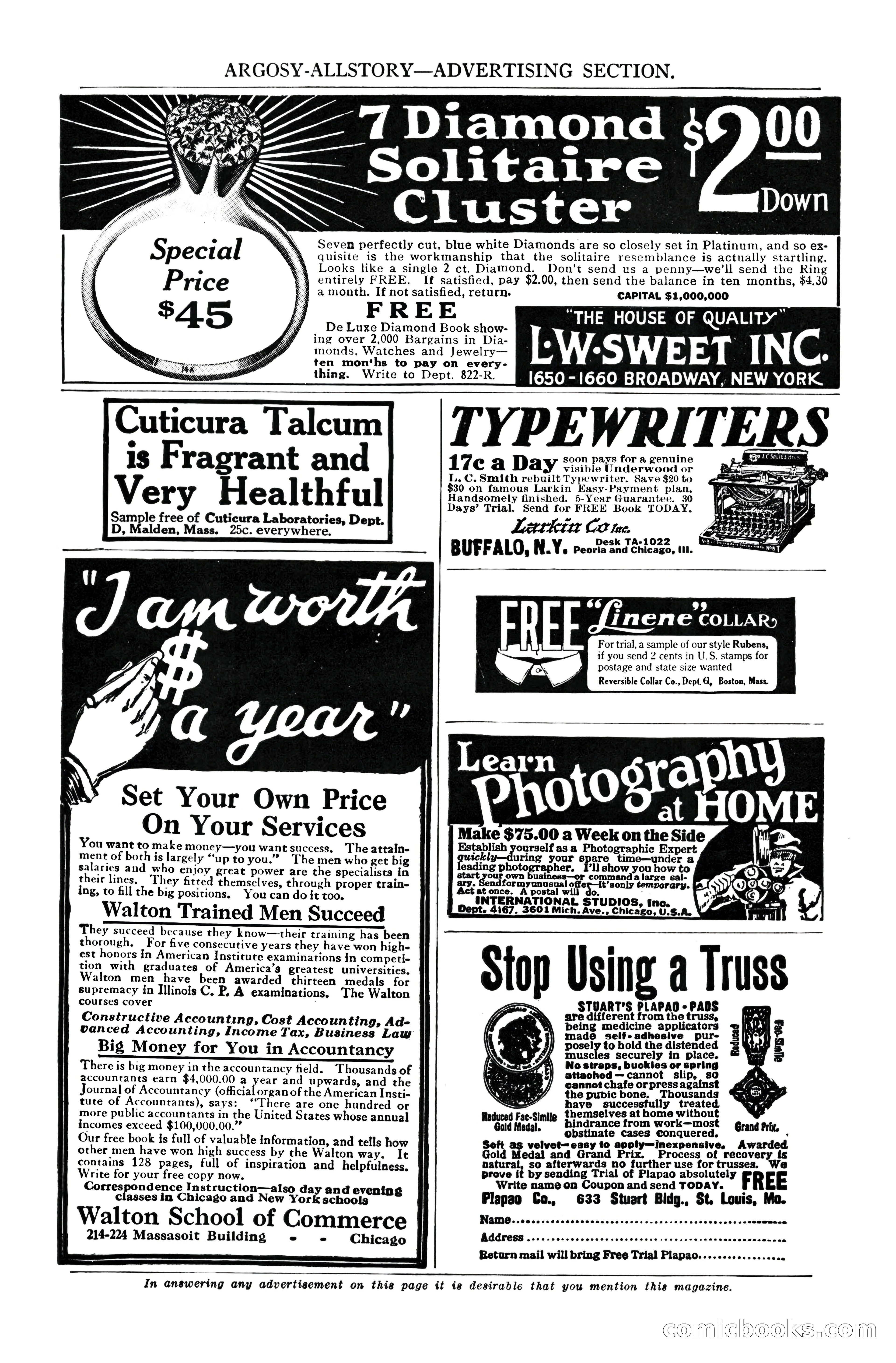 Argosy All-Story Weekly, October 7, 1922 — page 180 of 185