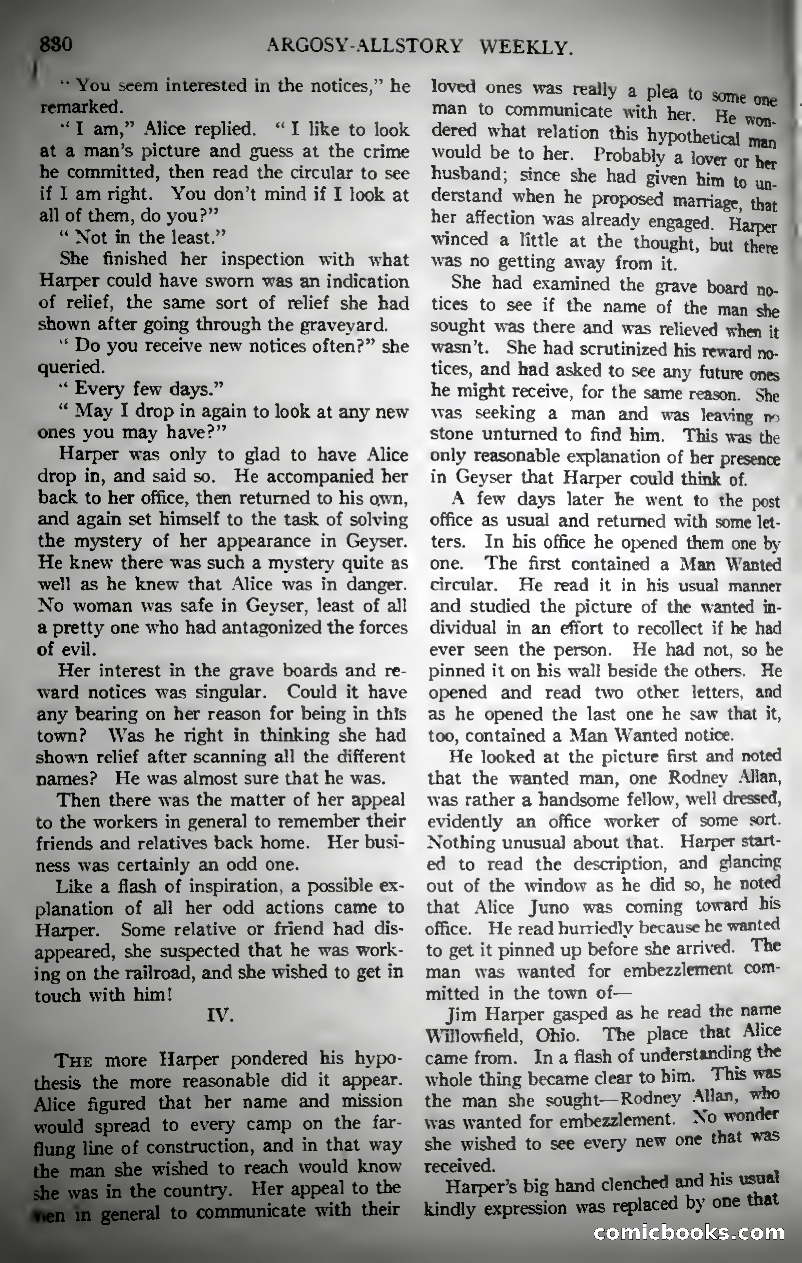 Argosy All-Story Weekly — page 40 of 187