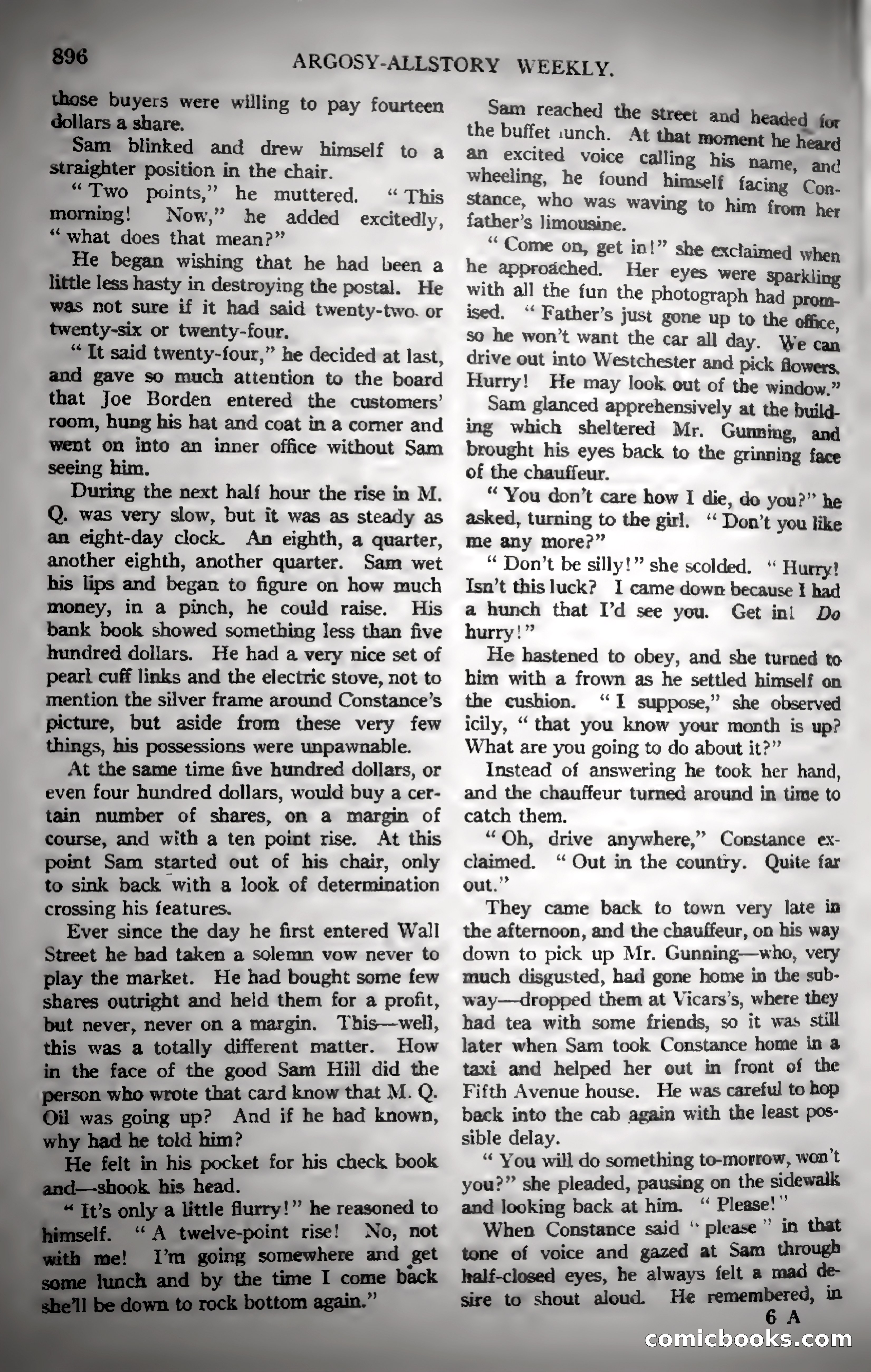 Argosy All-Story Weekly — page 106 of 187