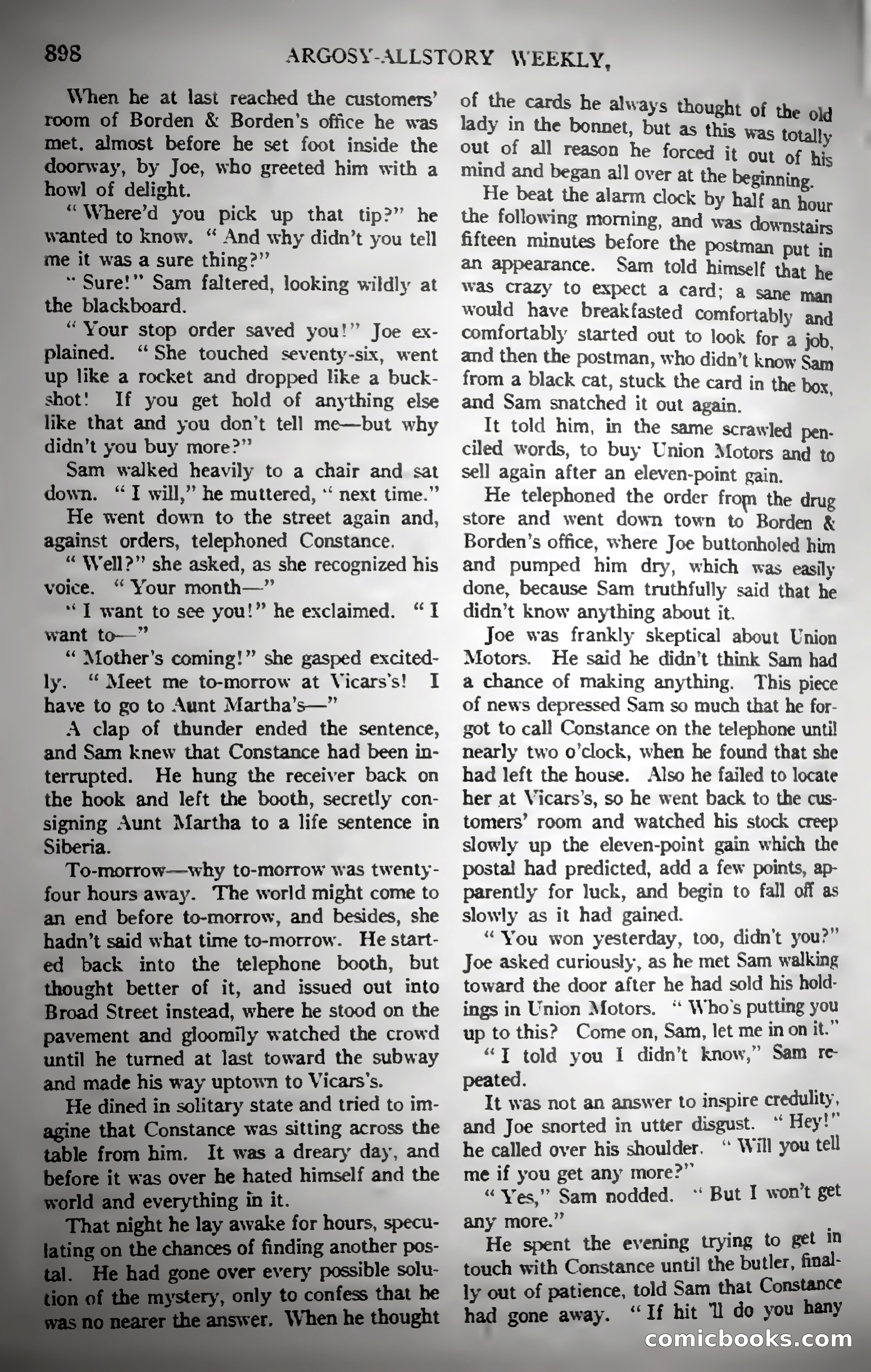 Argosy All-Story Weekly — page 108 of 187