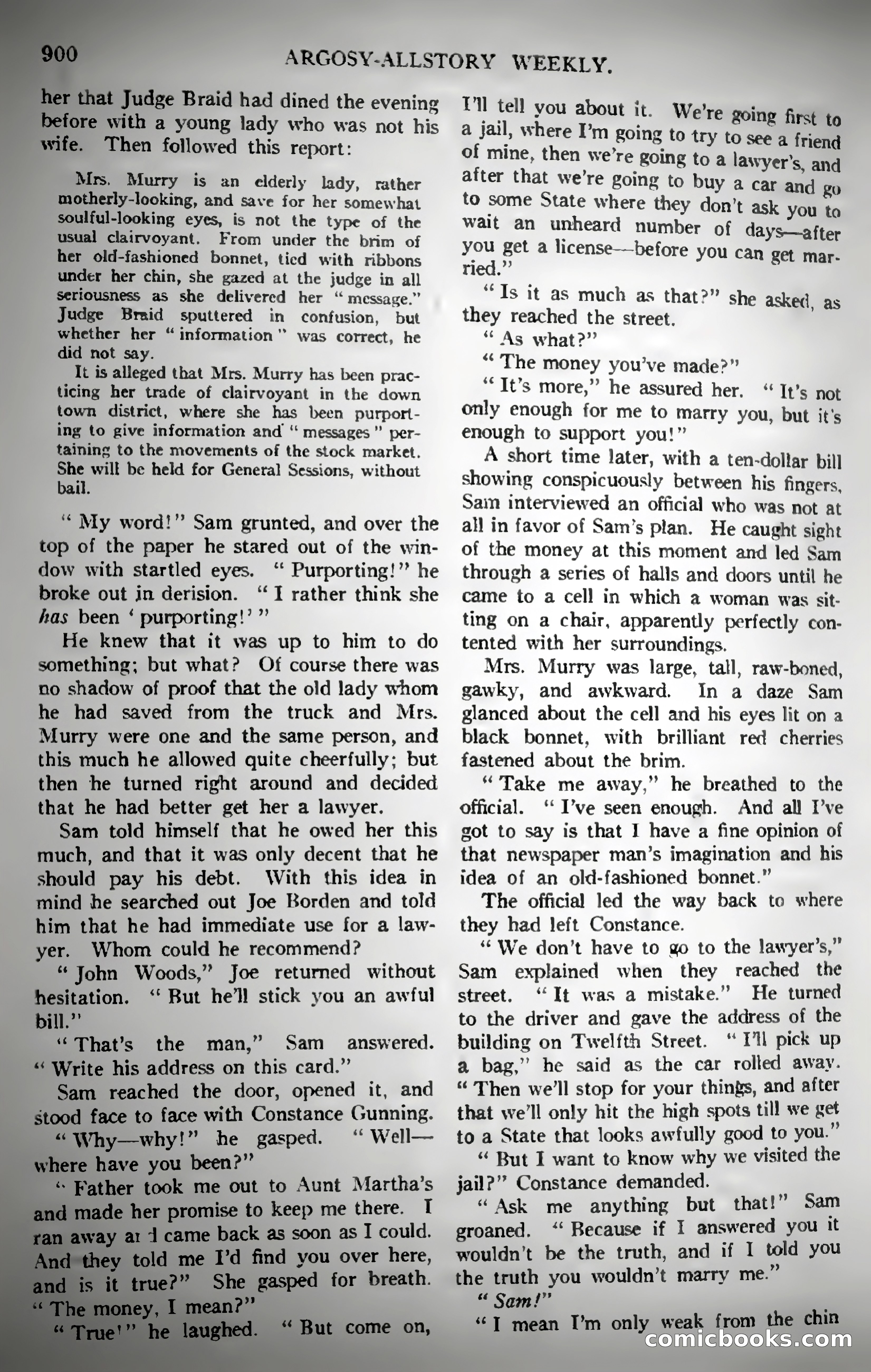 Argosy All-Story Weekly — page 110 of 187