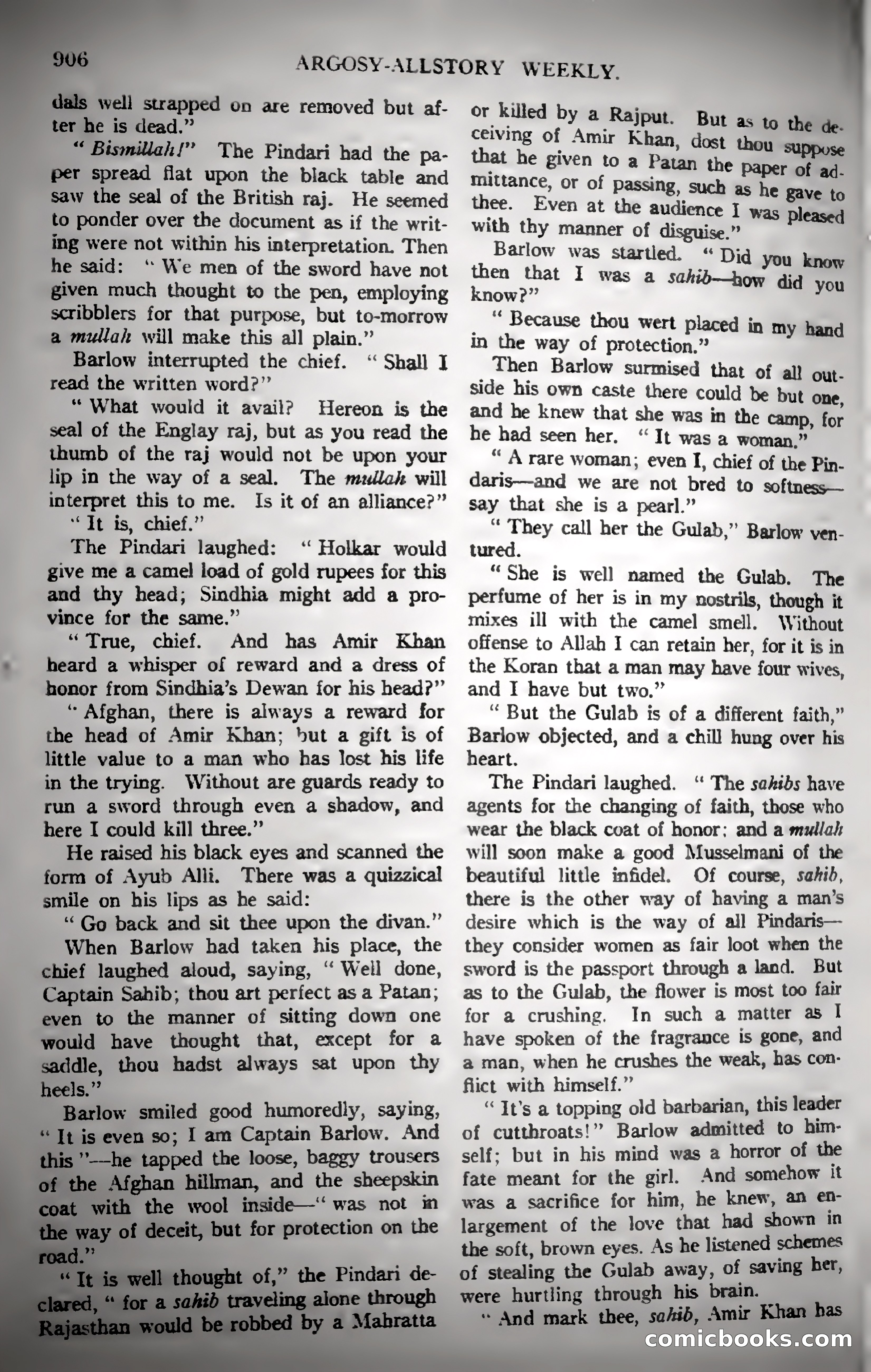 Argosy All-Story Weekly — page 116 of 187