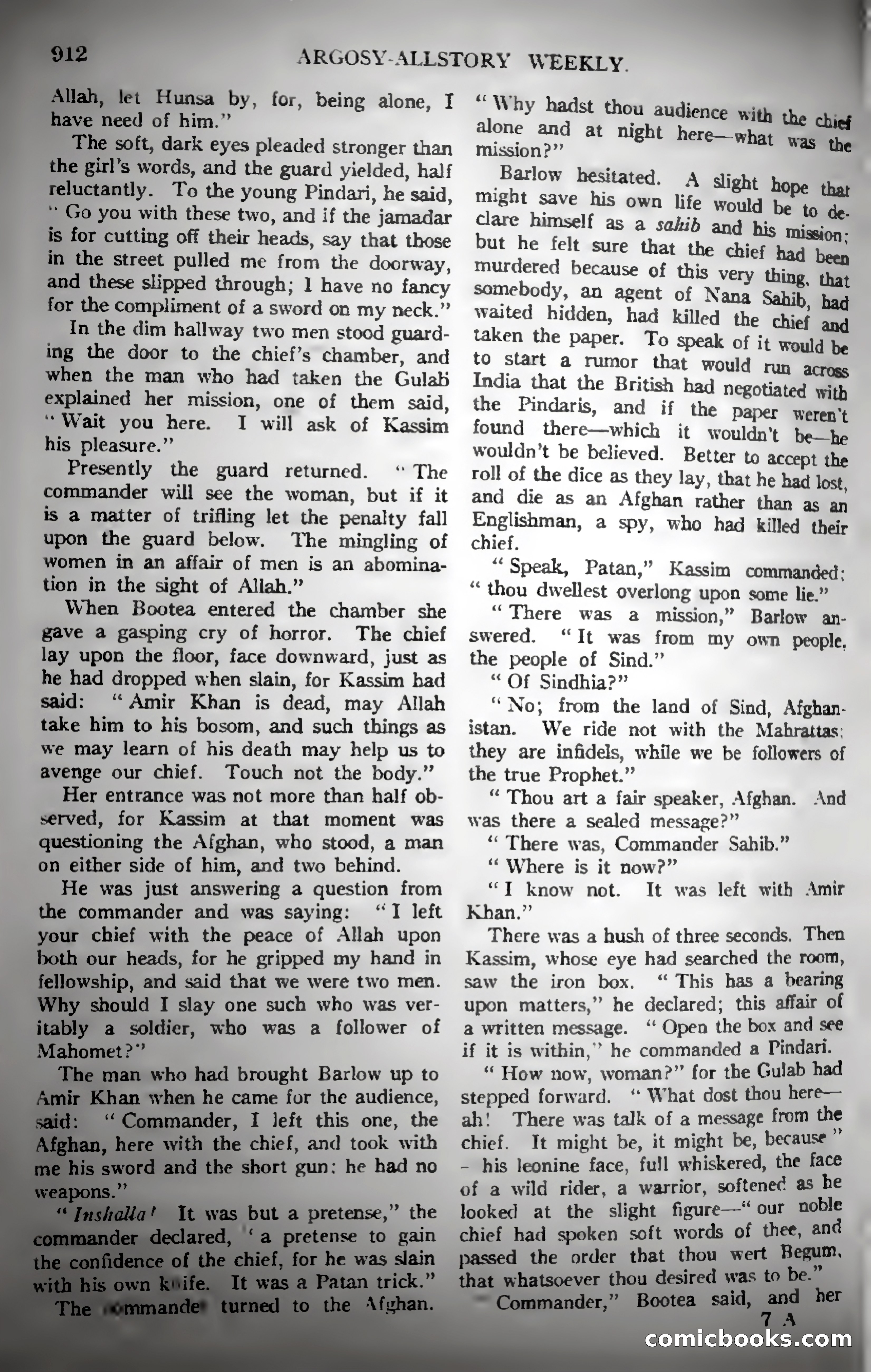 Argosy All-Story Weekly — page 122 of 187