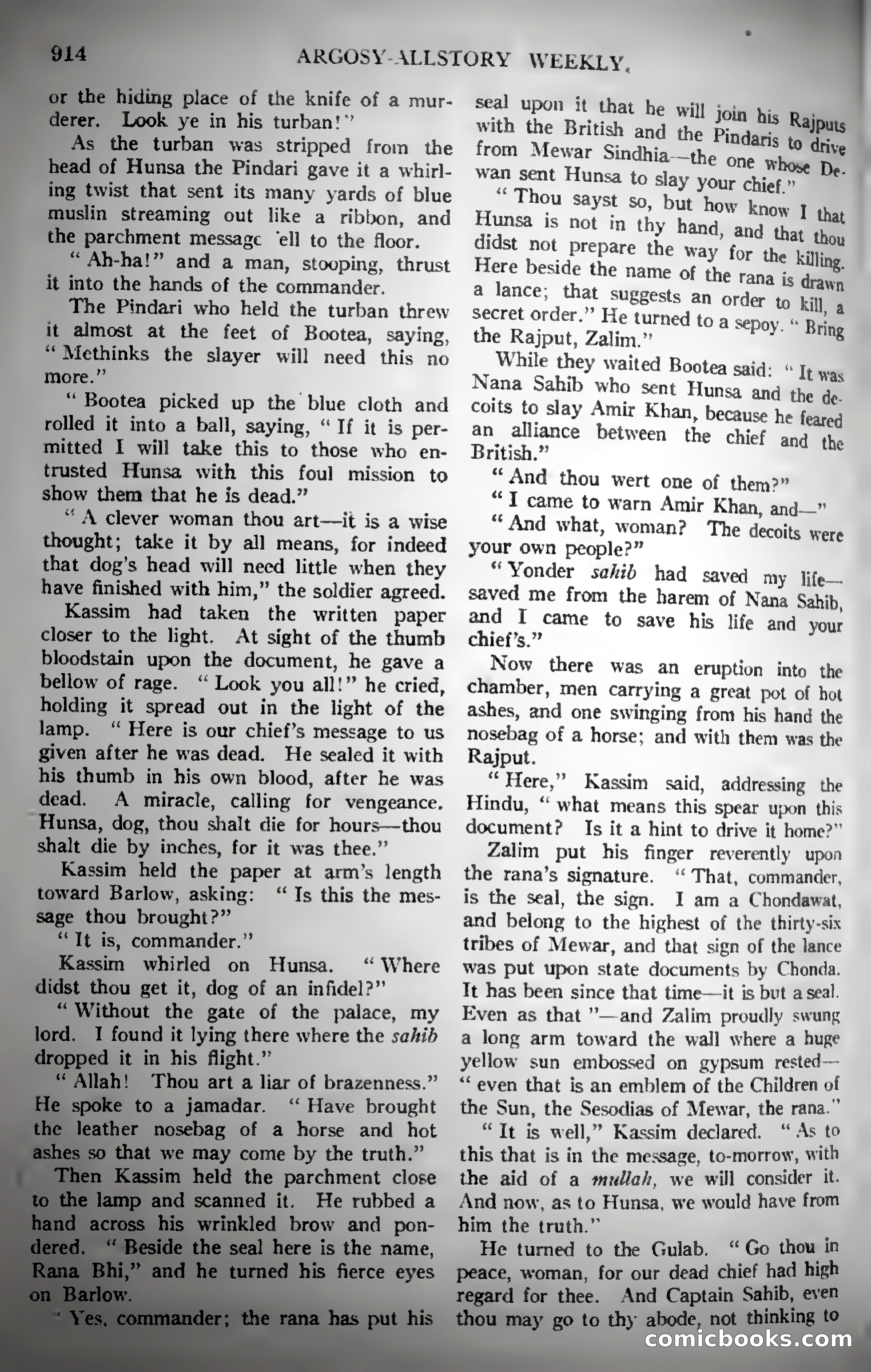 Argosy All-Story Weekly — page 124 of 187