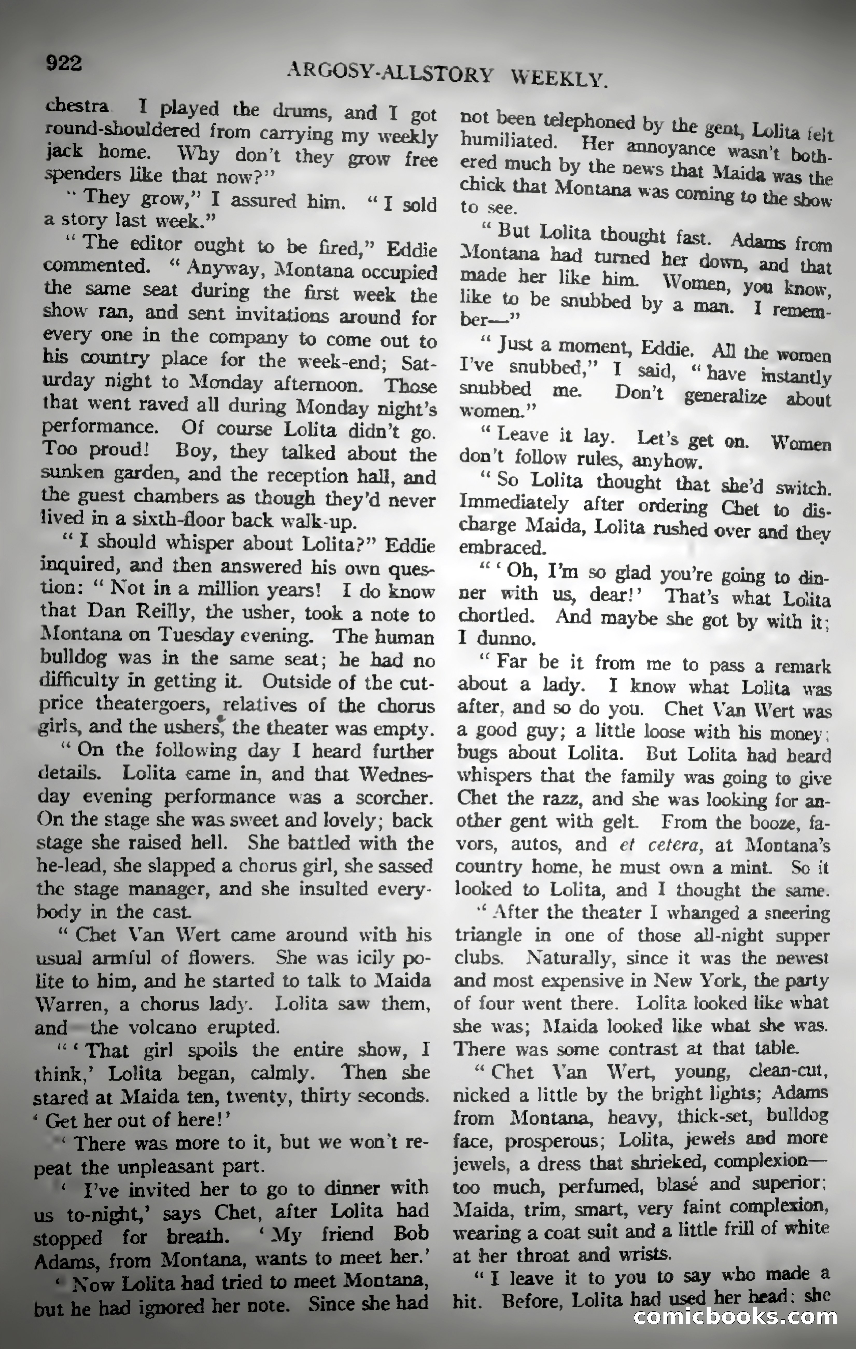 Argosy All-Story Weekly — page 132 of 187