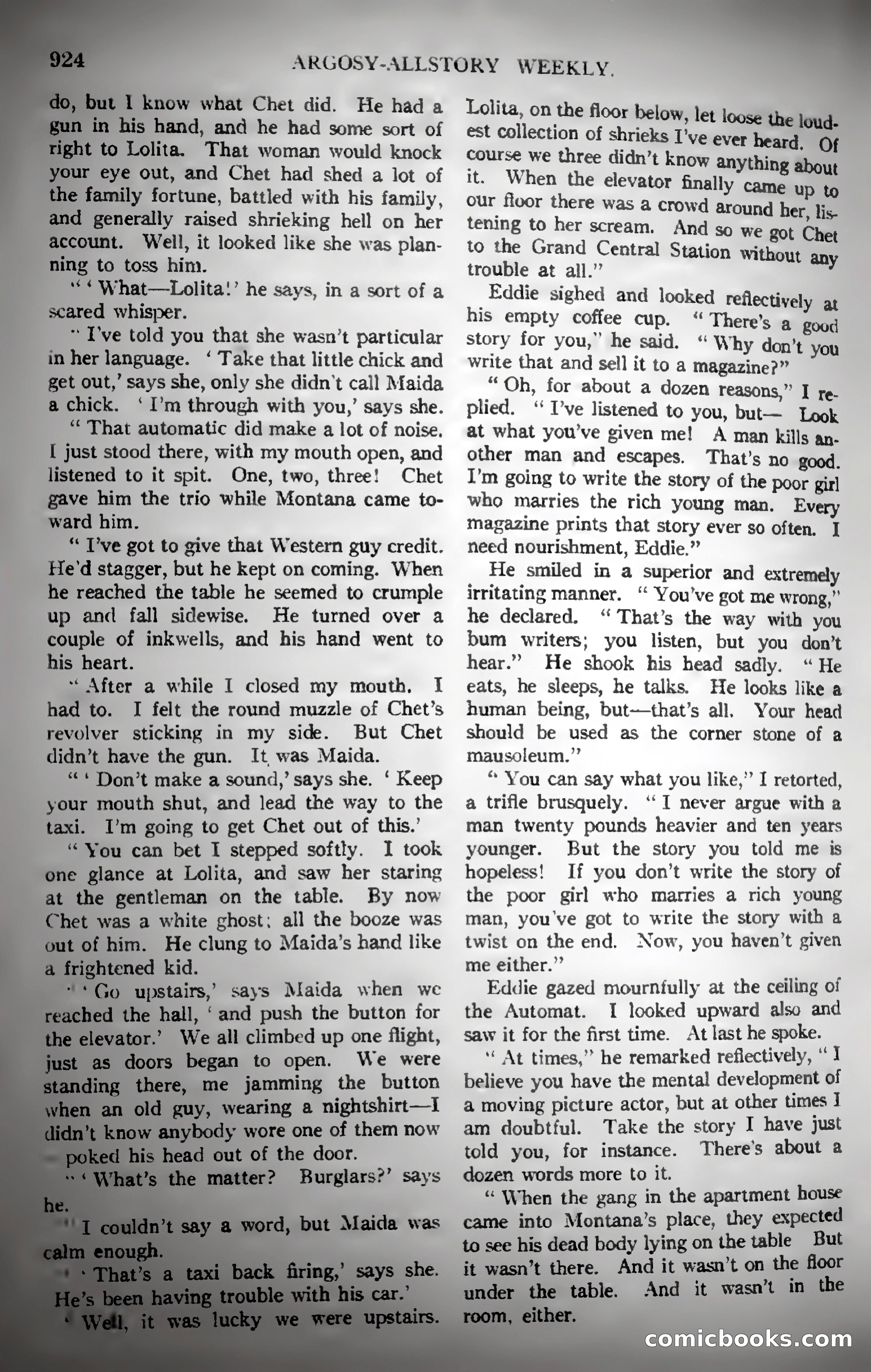 Argosy All-Story Weekly — page 134 of 187