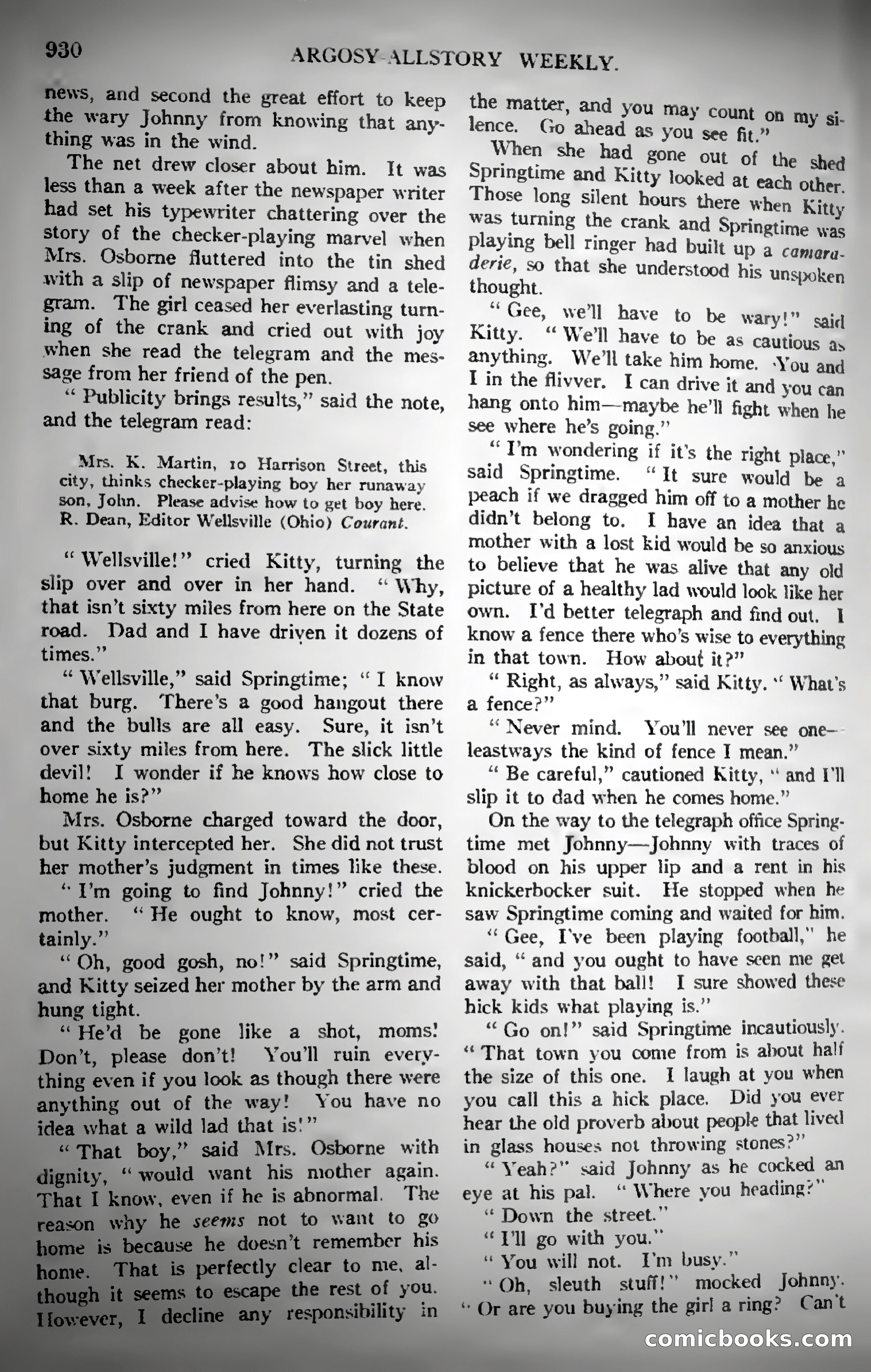 Argosy All-Story Weekly — page 139 of 187