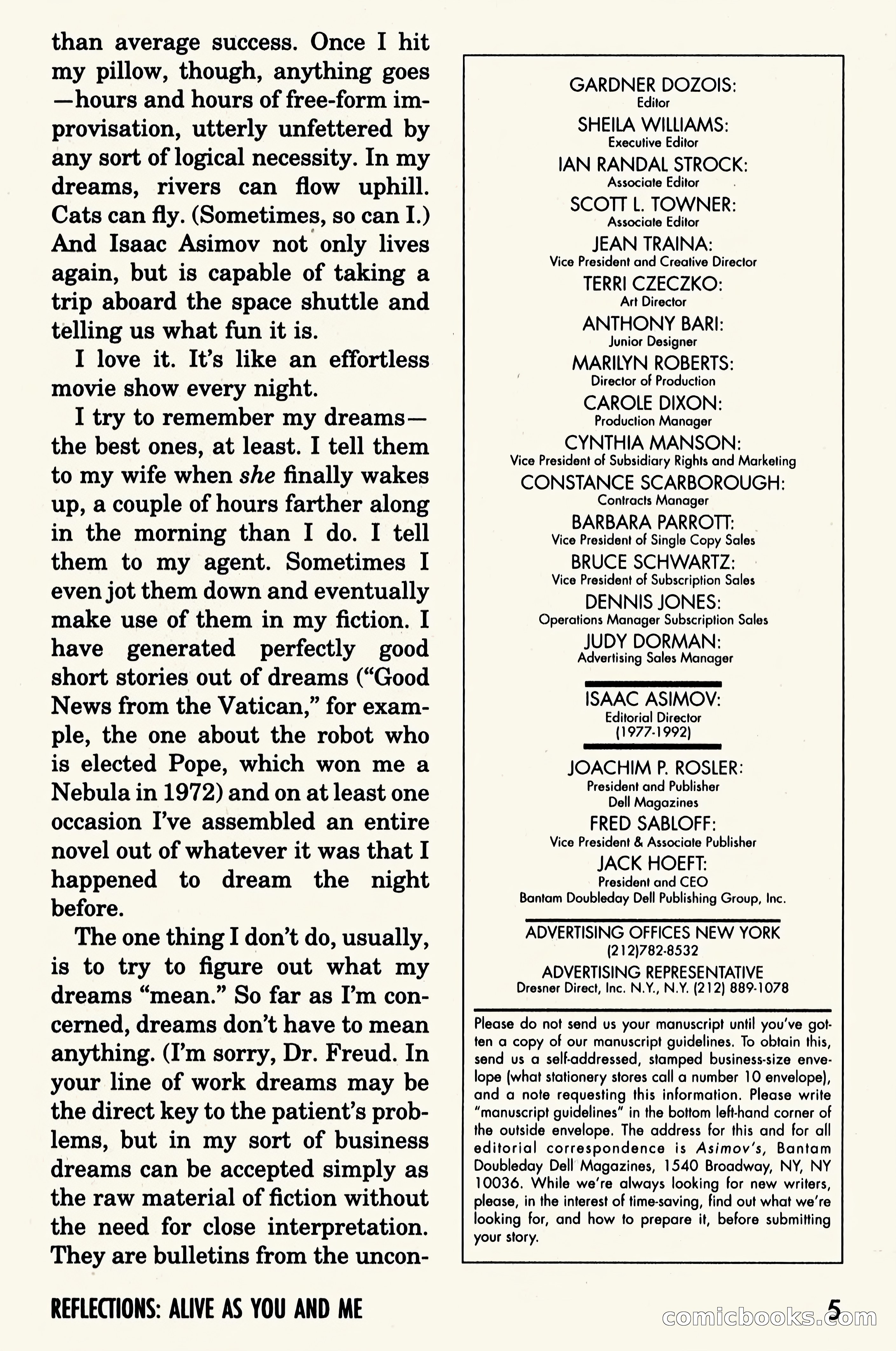 Asimov's Science Fiction, June 1995 — page 7 of 180