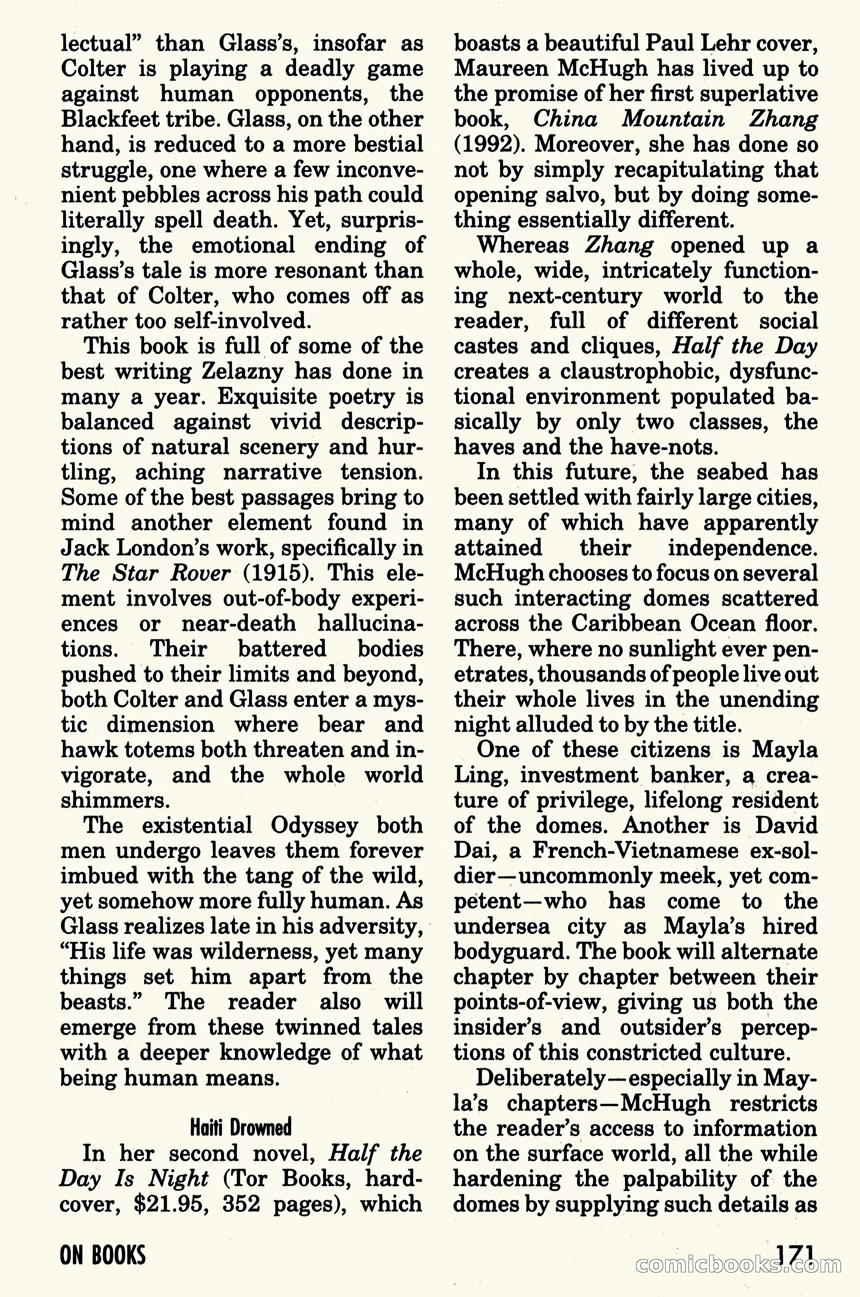 Asimov's Science Fiction, June 1995 — page 173 of 180
