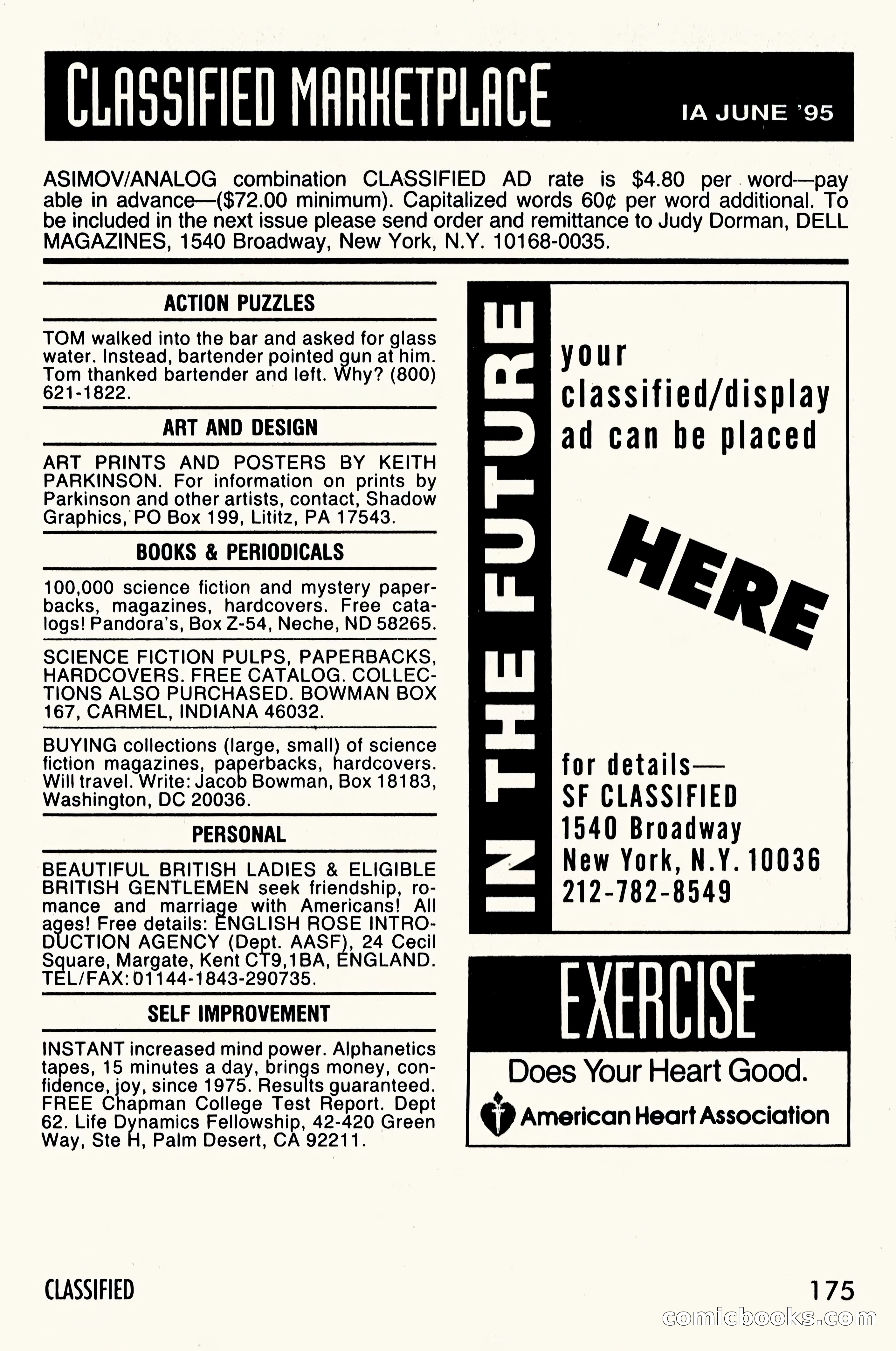 Asimov's Science Fiction, June 1995 — page 177 of 180