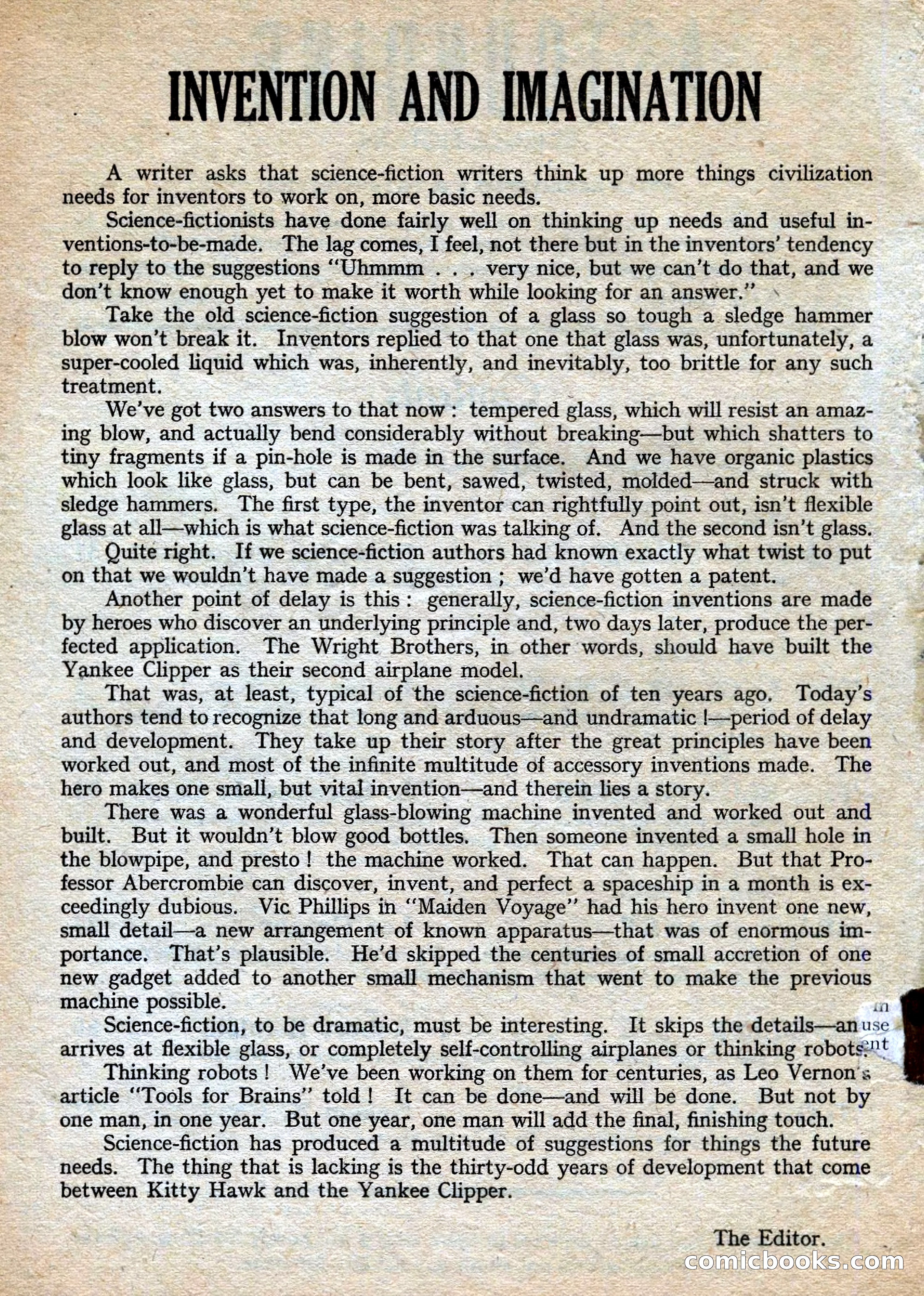 Astounding British Edition, Vol. 1, No. 1 — page 4 of 98