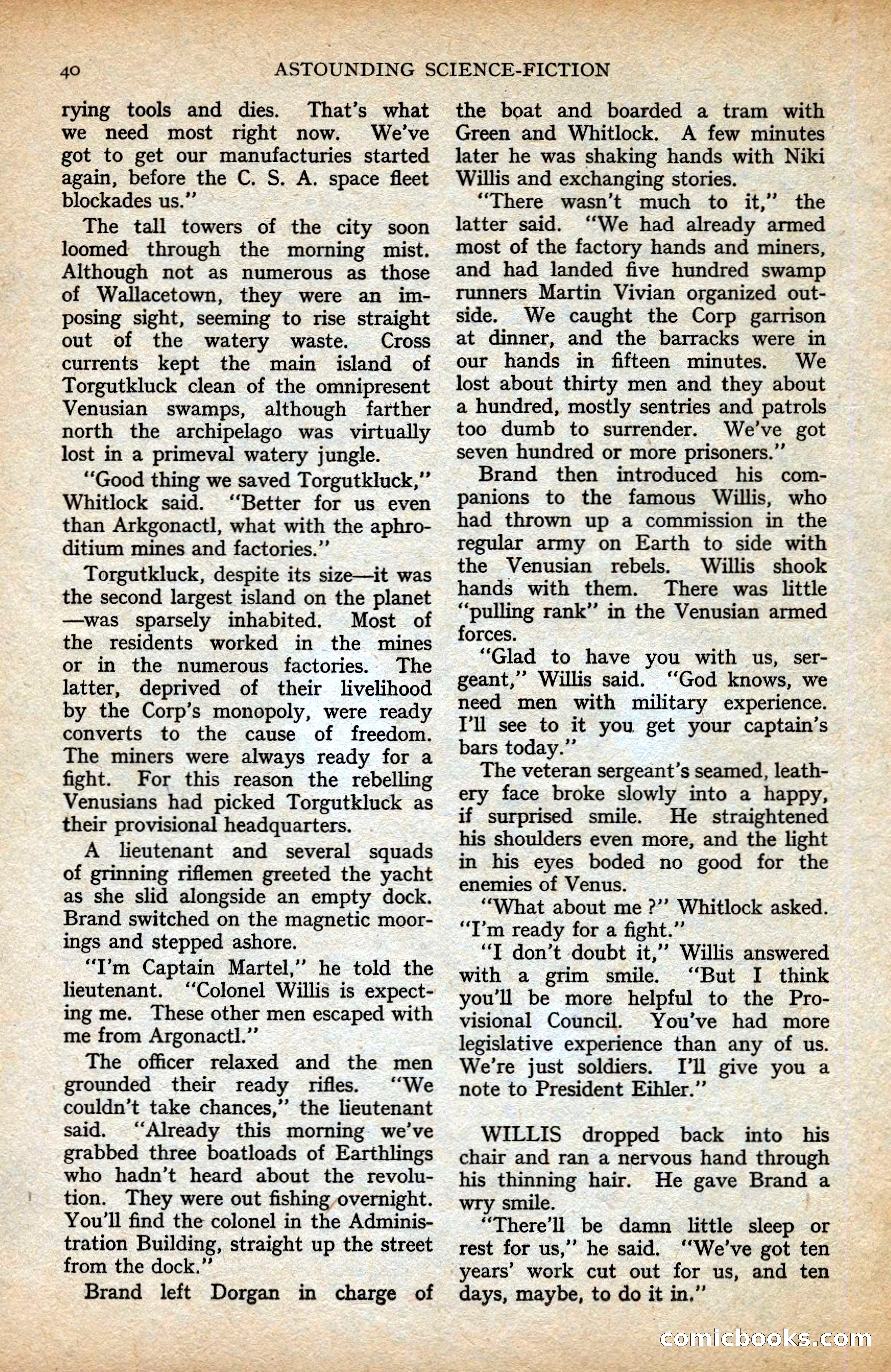 Astounding British Edition, Vol. 1, No. 1 — page 42 of 98