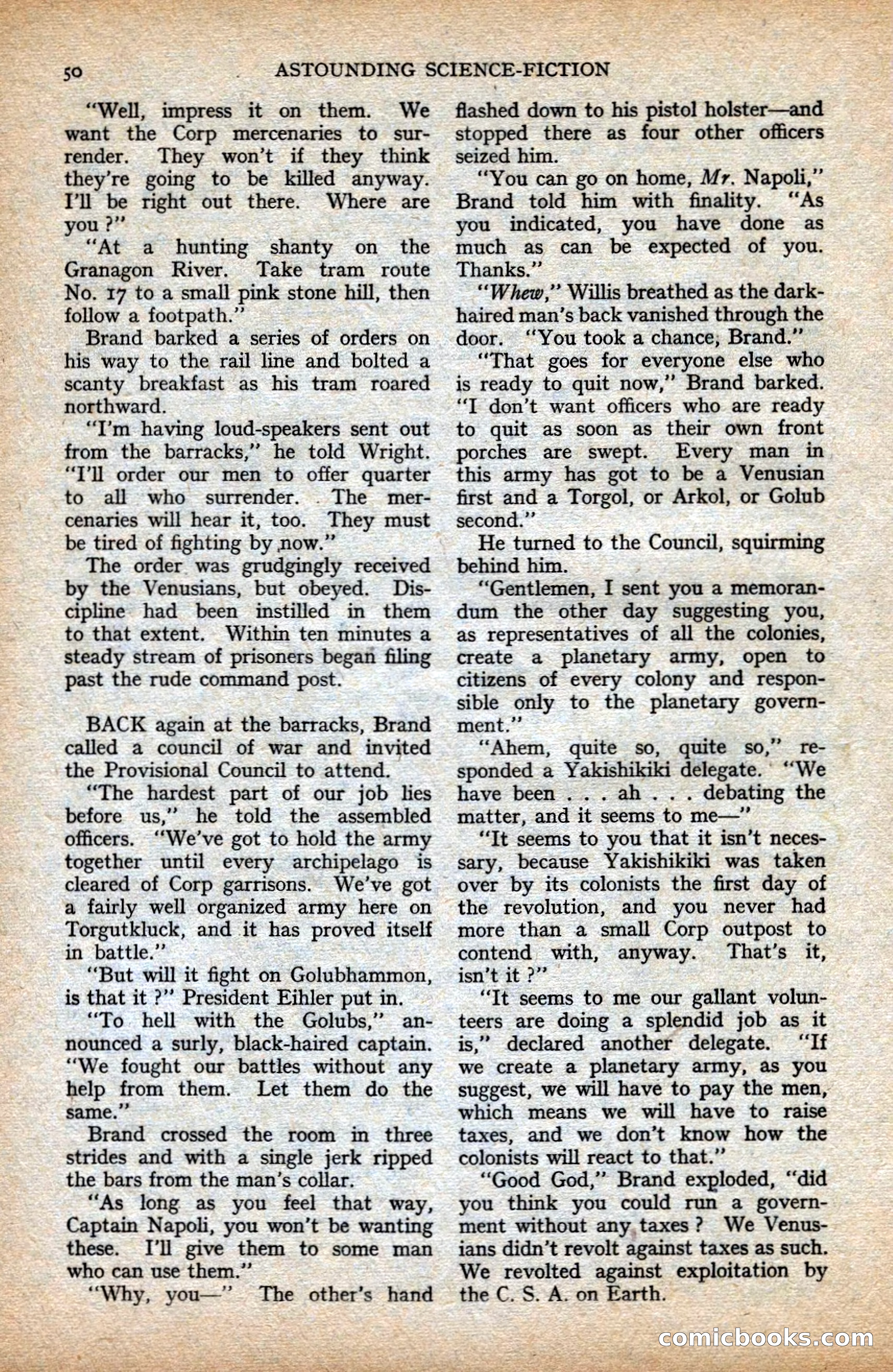 Astounding British Edition, Vol. 1, No. 1 — page 52 of 98
