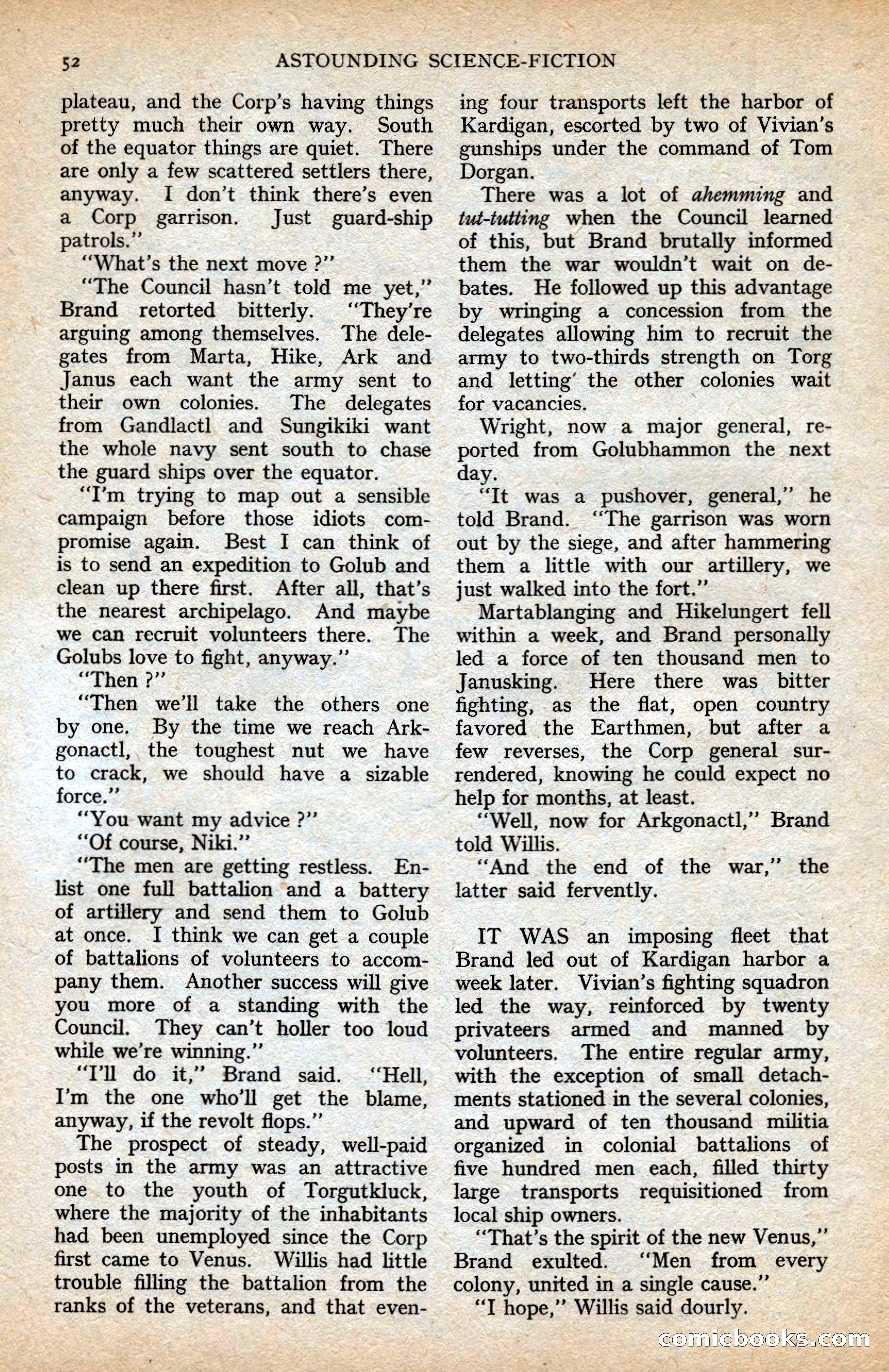 Astounding British Edition, Vol. 1, No. 1 — page 54 of 98