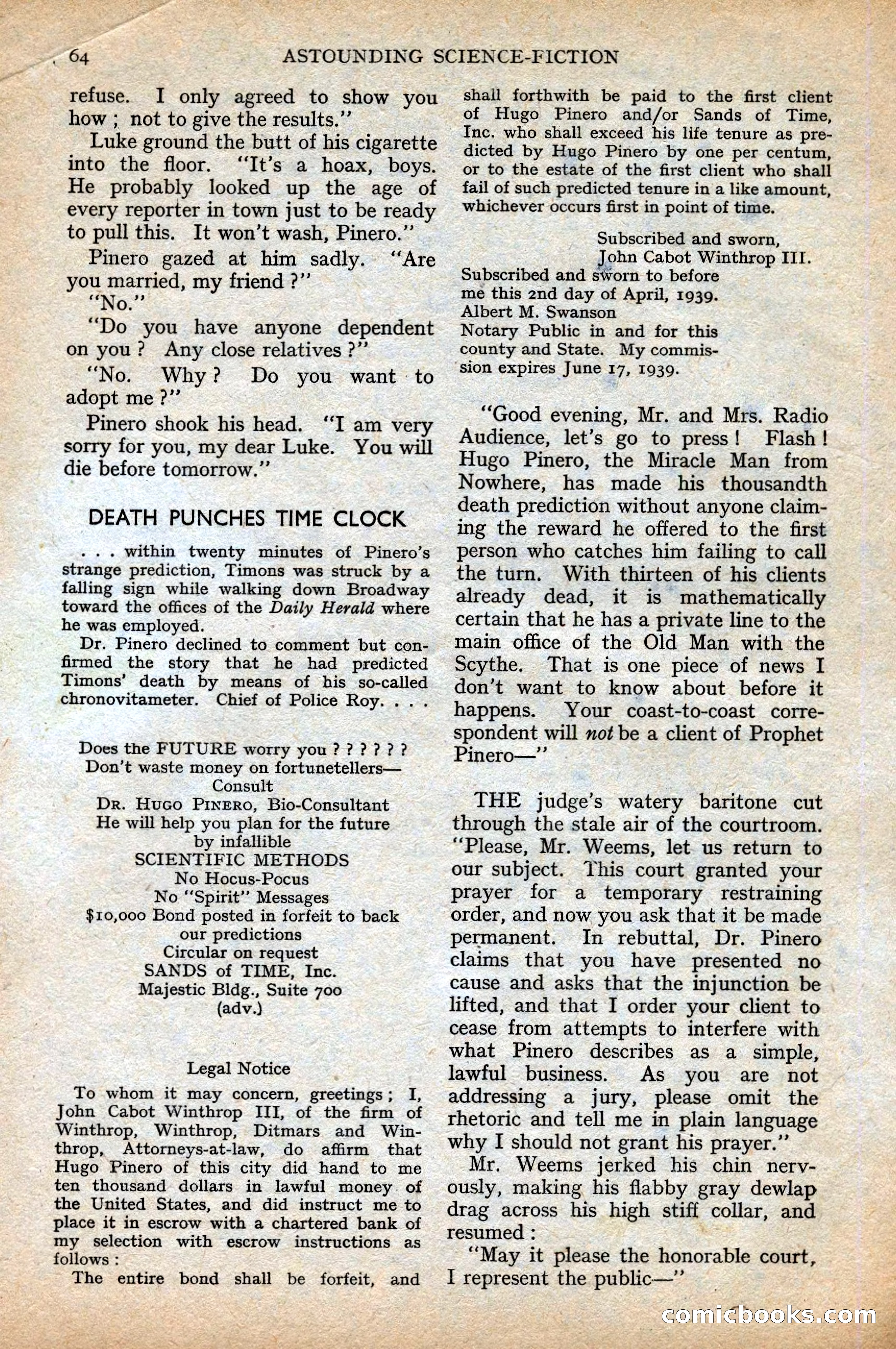 Astounding British Edition, Vol. 1, No. 1 — page 66 of 98