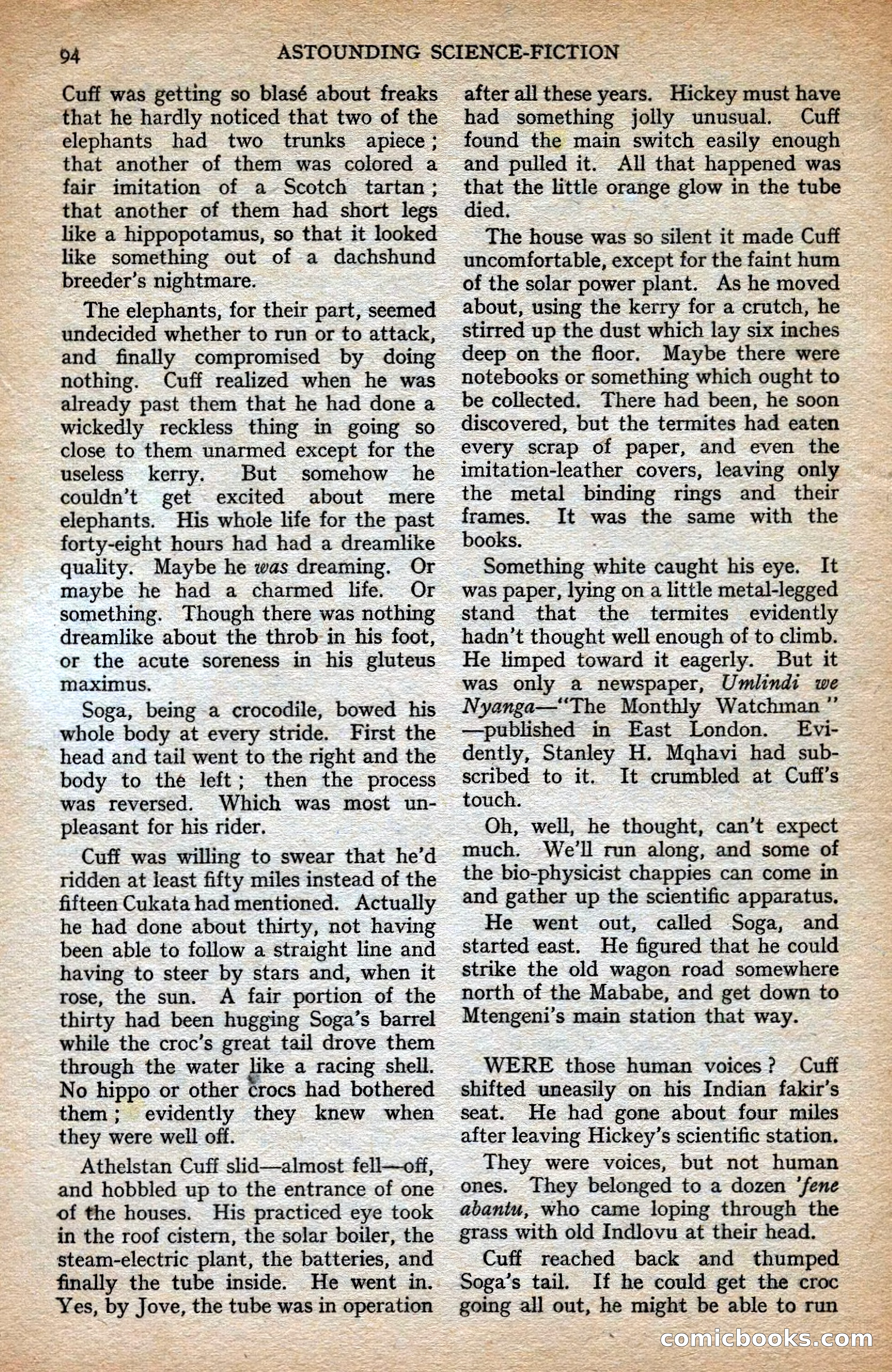 Astounding British Edition, Vol. 1, No. 1 — page 96 of 98