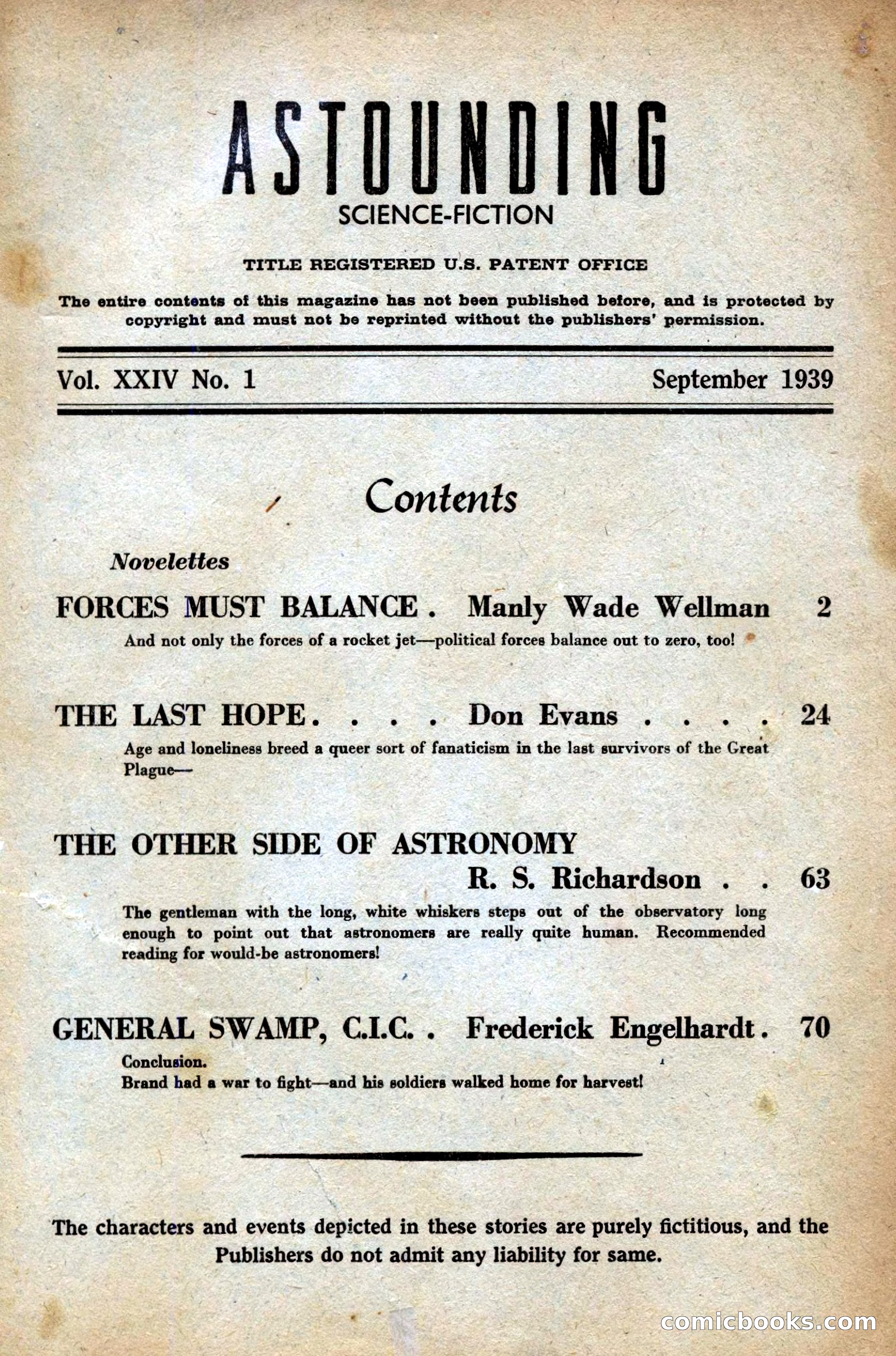 Astounding Stories, British Edition — page 3 of 100