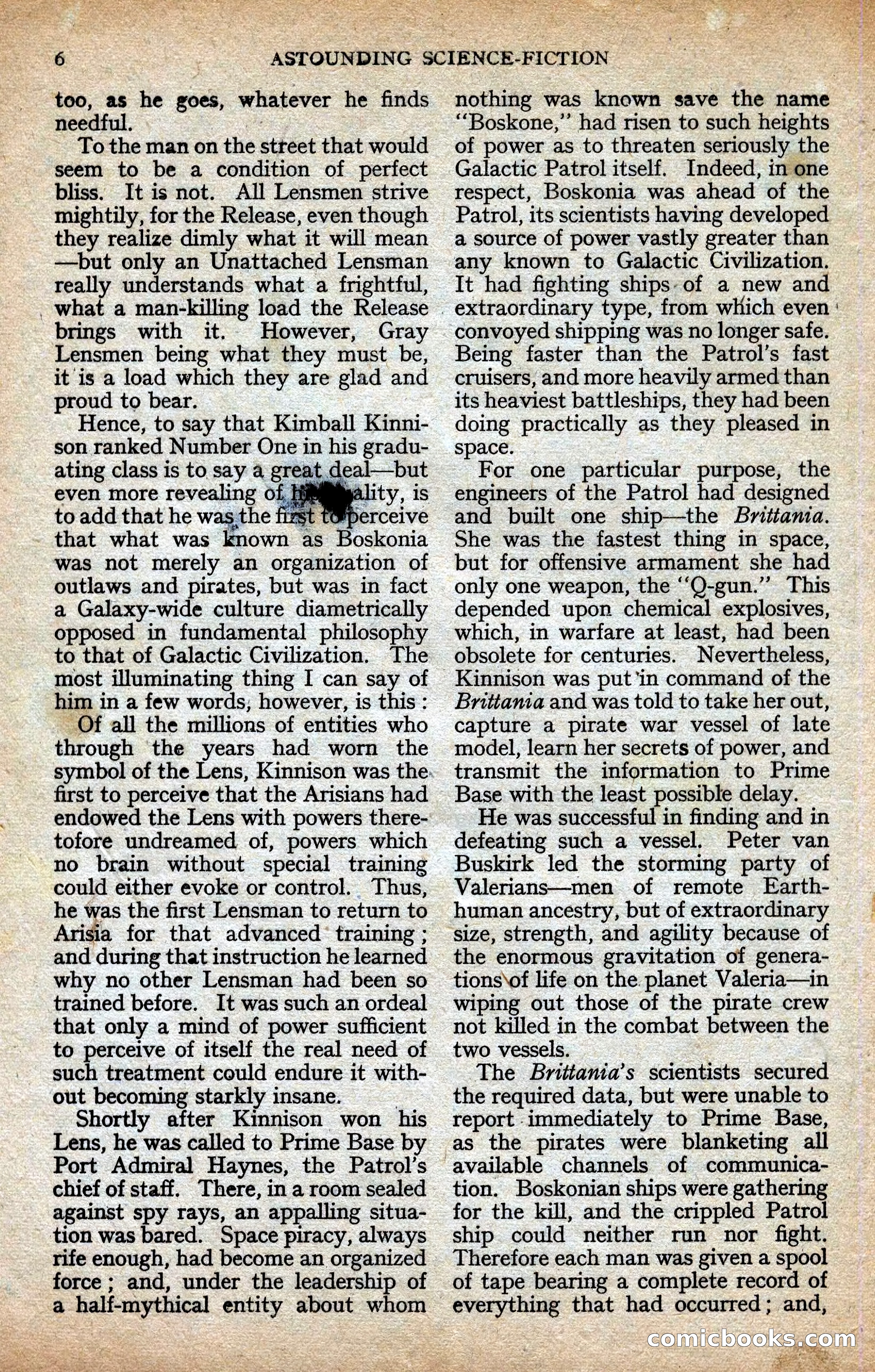 Astounding Science-Fiction, Vol. XXIV No. 2 — page 6 of 98