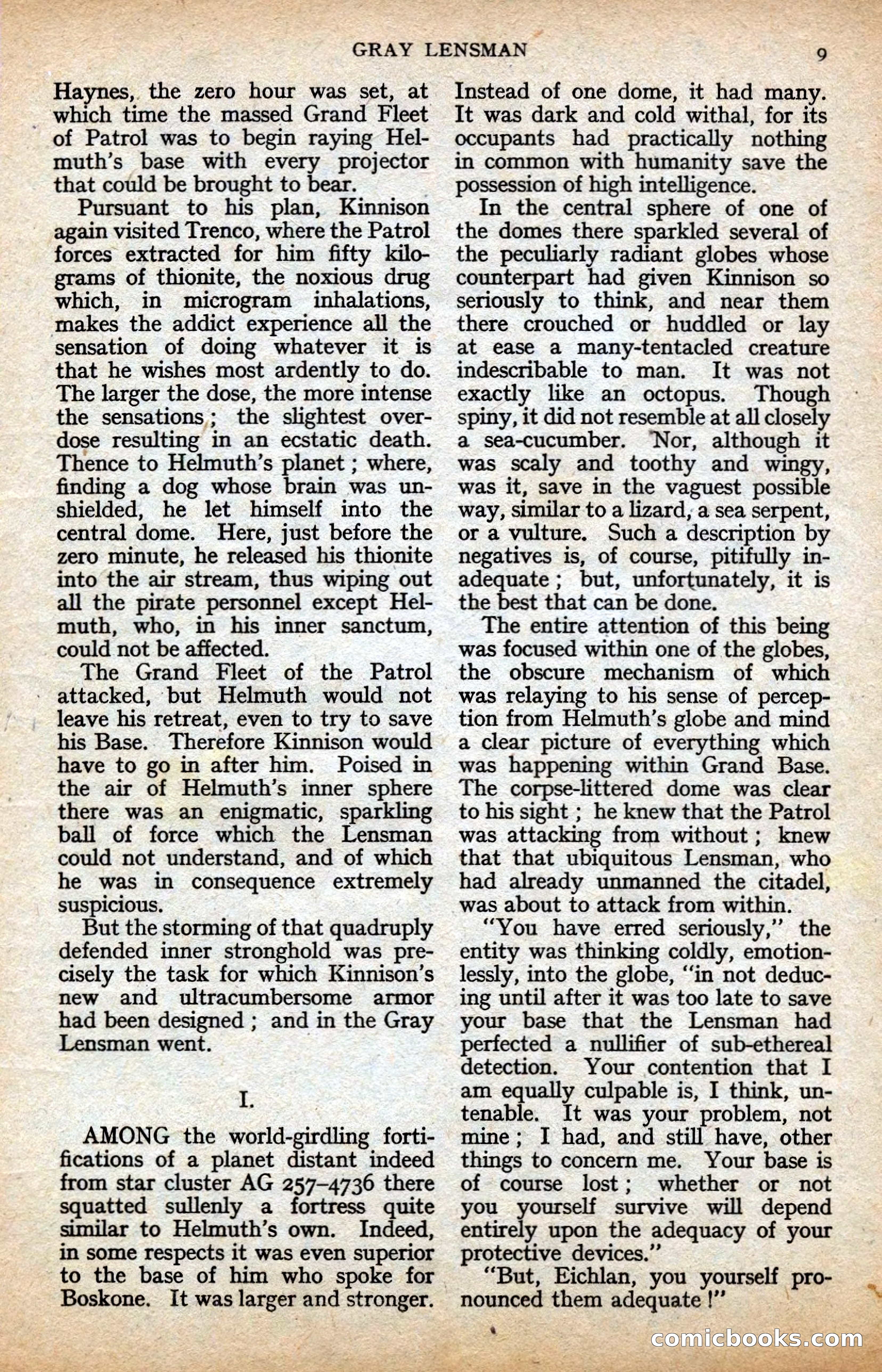 Astounding Science-Fiction, Vol. XXIV No. 2 — page 9 of 98