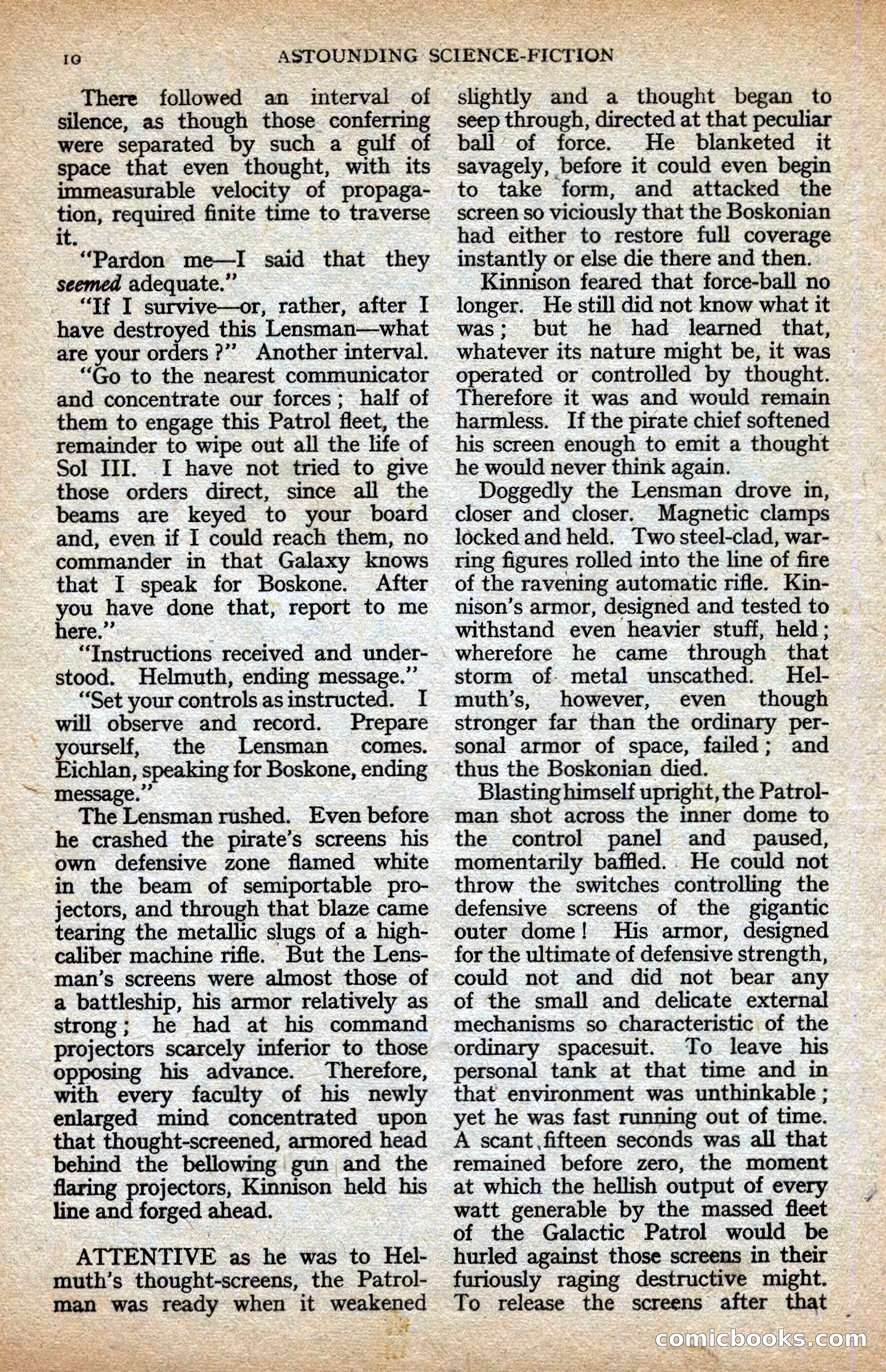 Astounding Science-Fiction, Vol. XXIV No. 2 — page 10 of 98