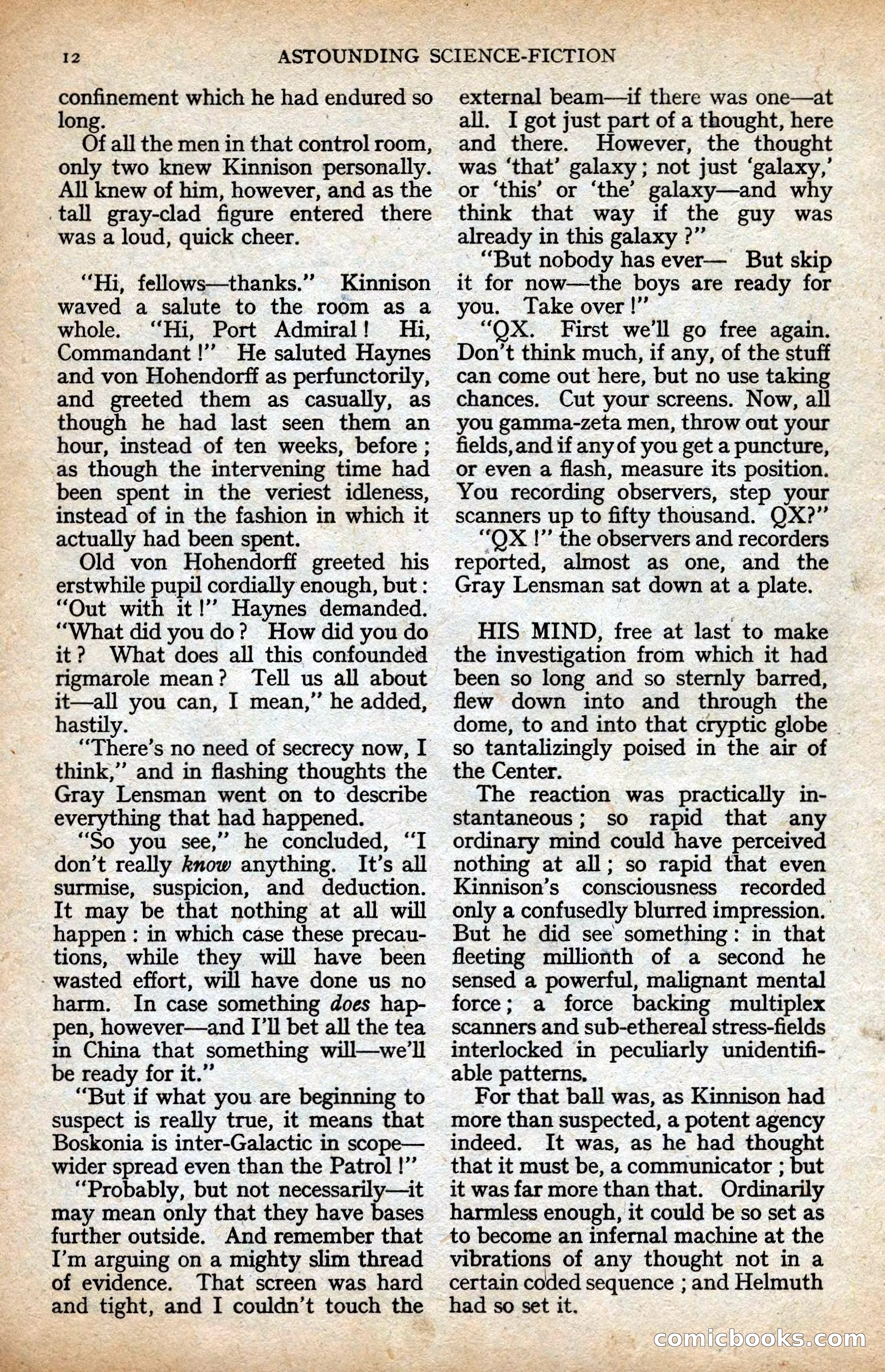 Astounding Science-Fiction, Vol. XXIV No. 2 — page 12 of 98