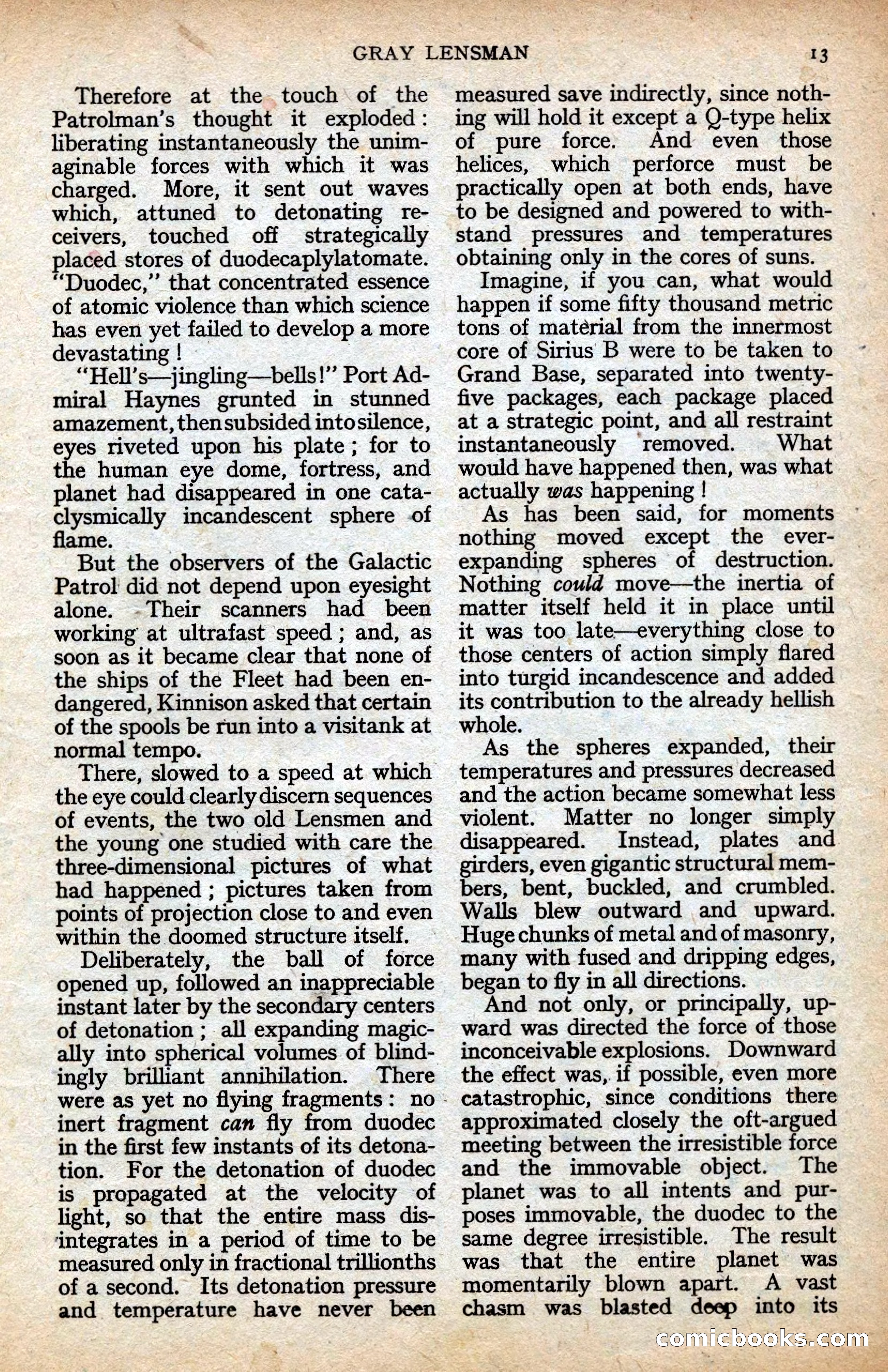 Astounding Science-Fiction, Vol. XXIV No. 2 — page 13 of 98