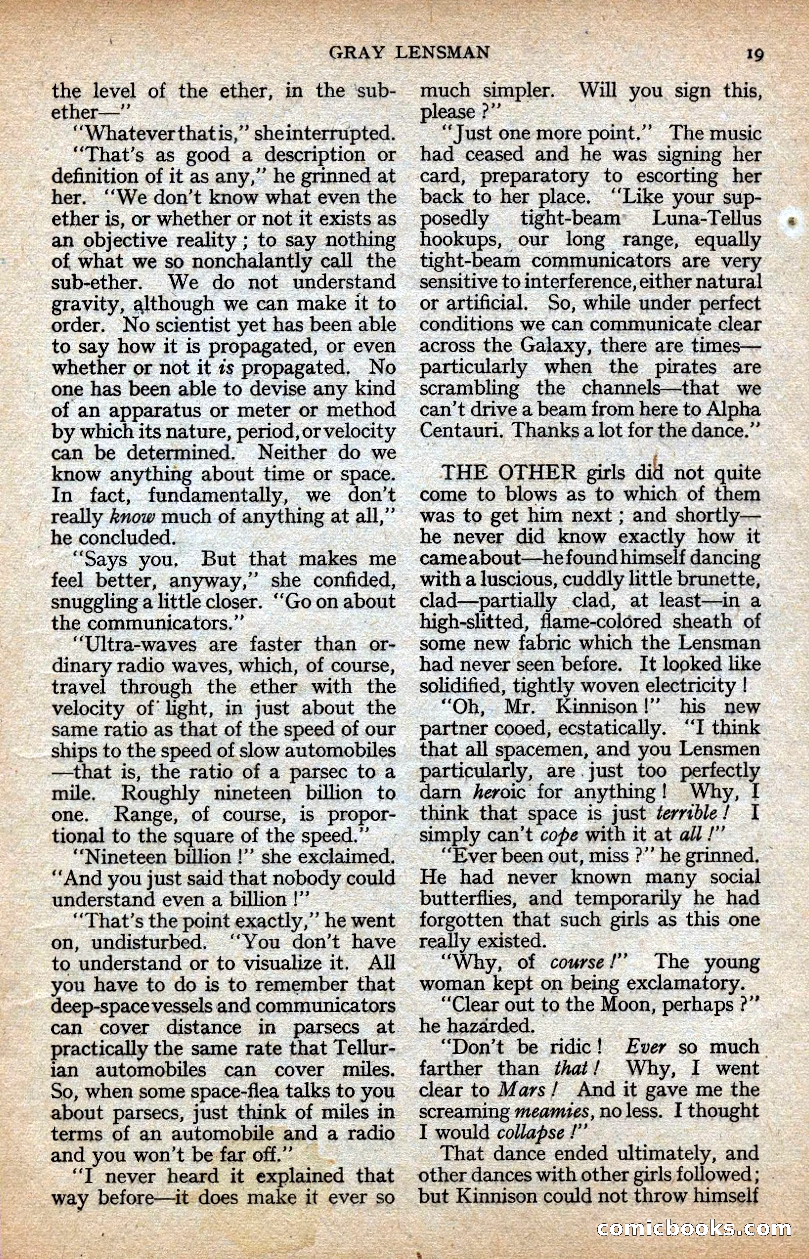 Astounding Science-Fiction, Vol. XXIV No. 2 — page 19 of 98