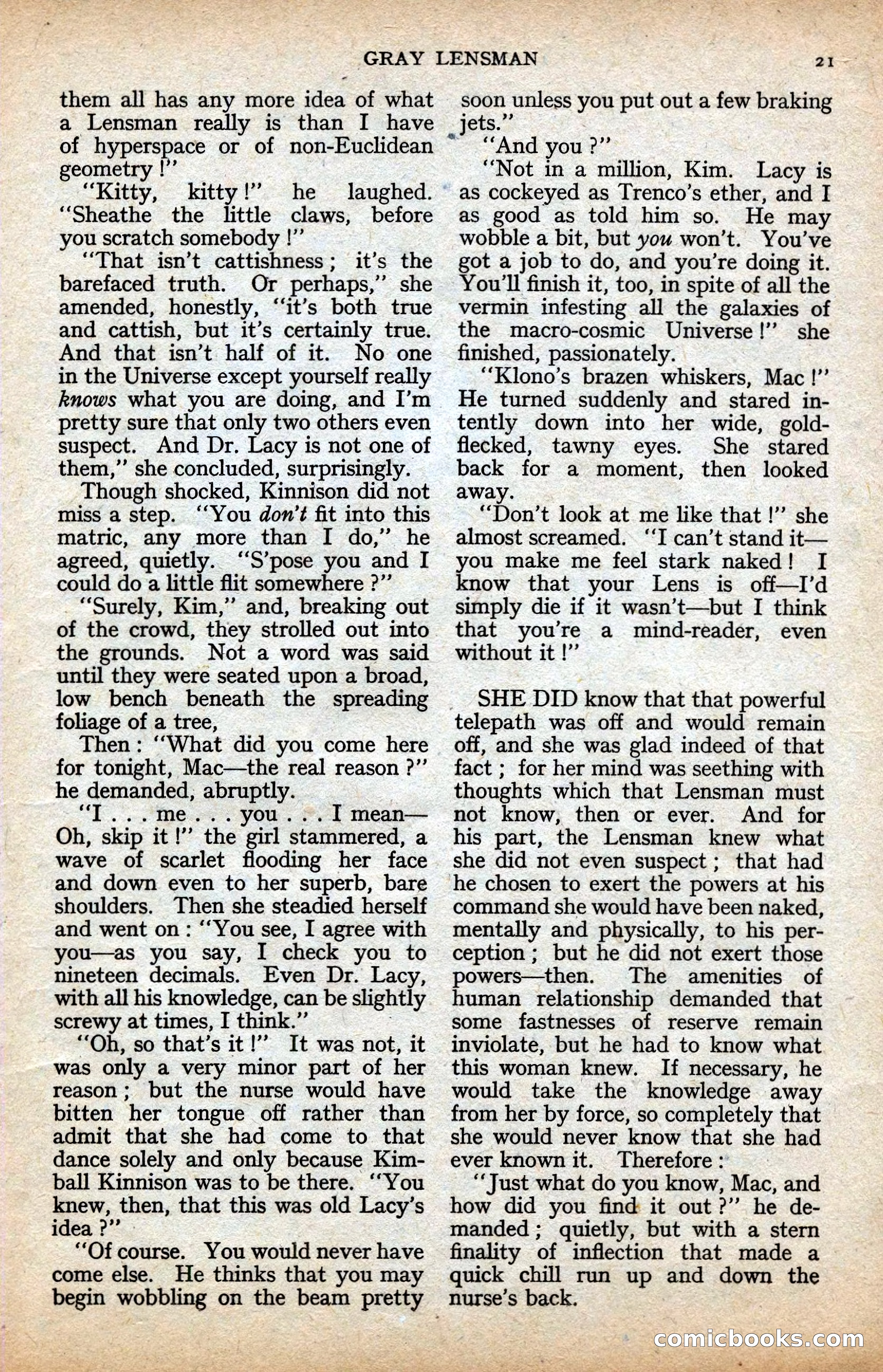 Astounding Science-Fiction, Vol. XXIV No. 2 — page 21 of 98