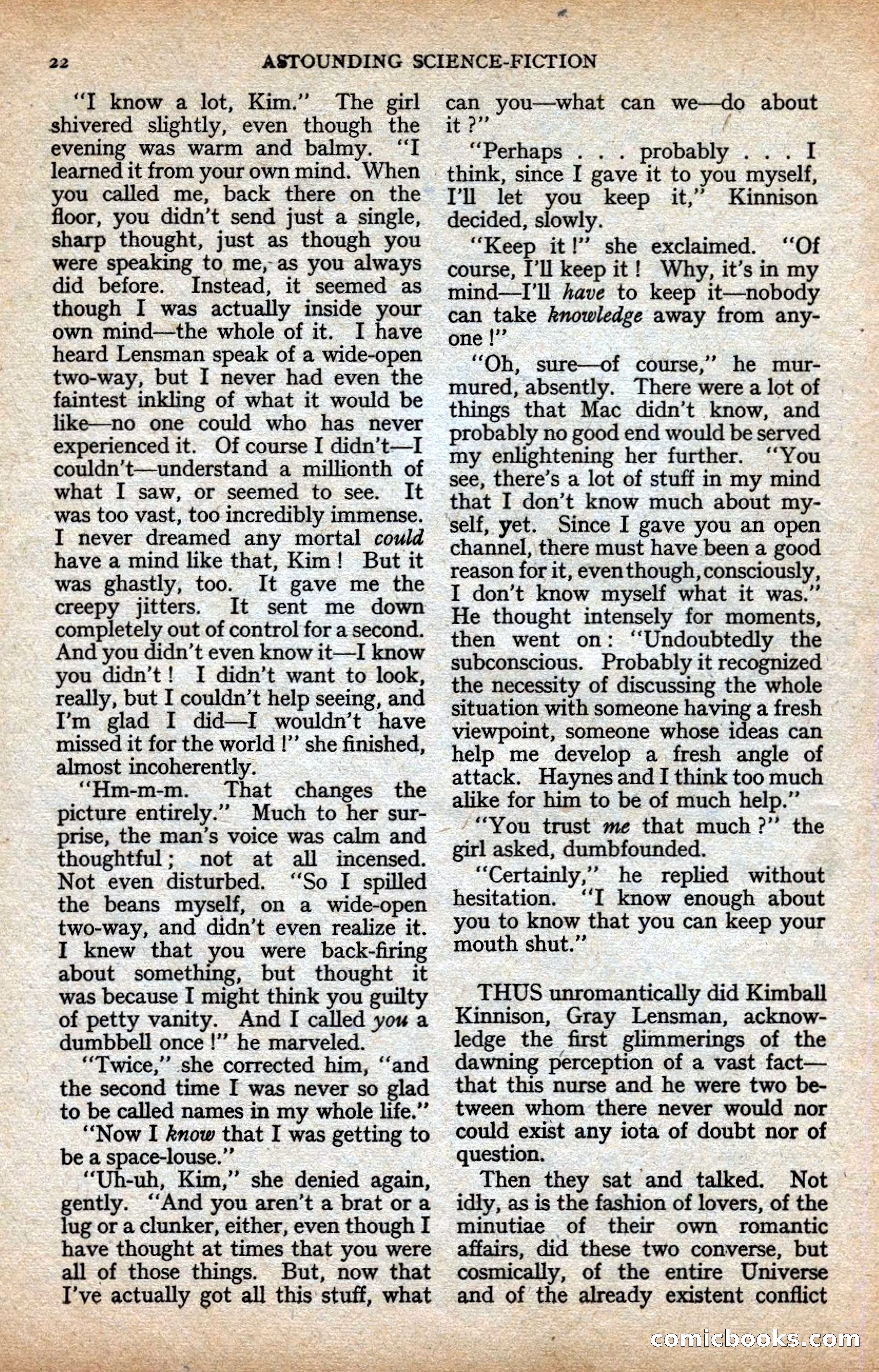 Astounding Science-Fiction, Vol. XXIV No. 2 — page 22 of 98