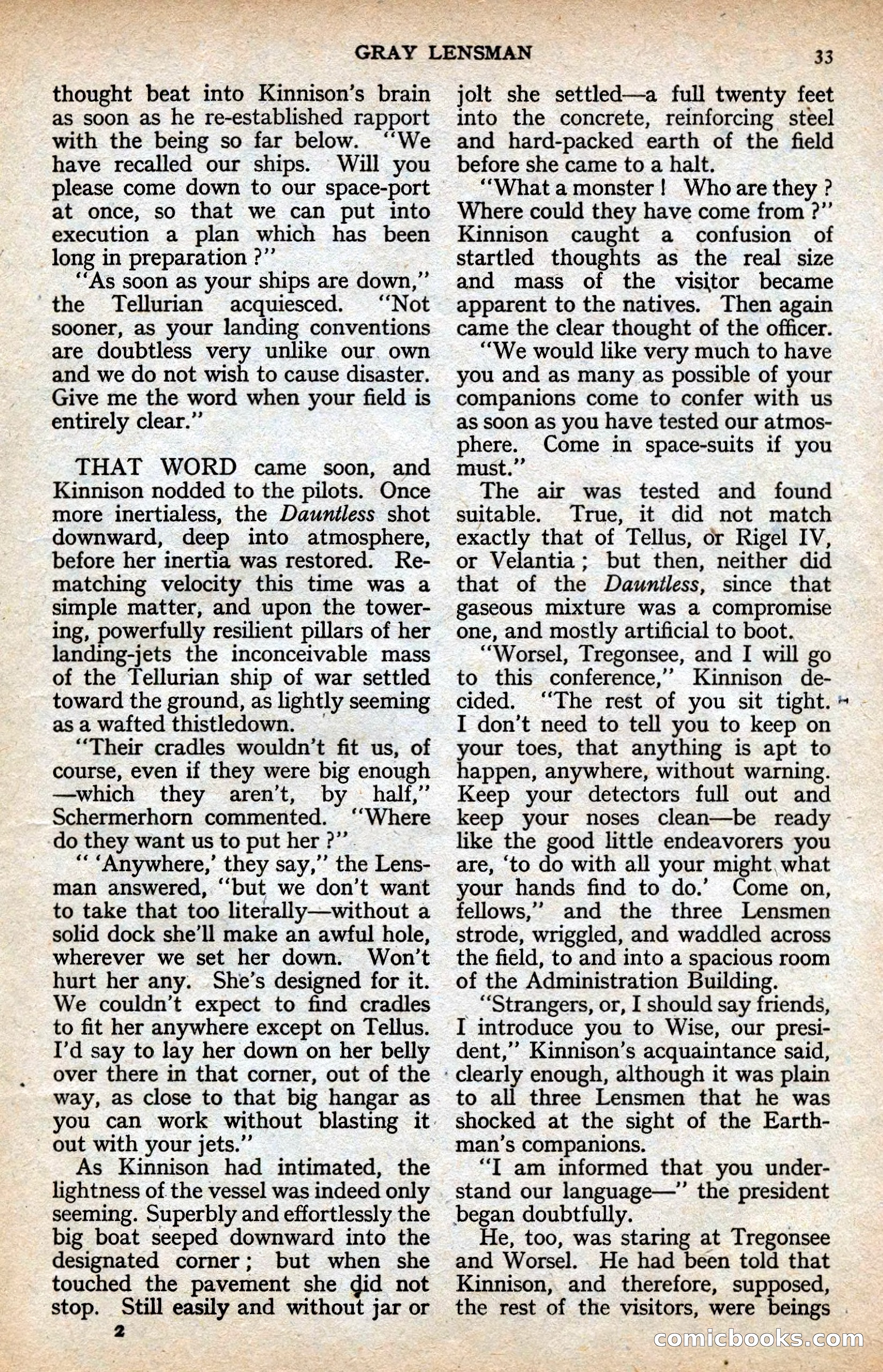 Astounding Science-Fiction, Vol. XXIV No. 2 — page 33 of 98