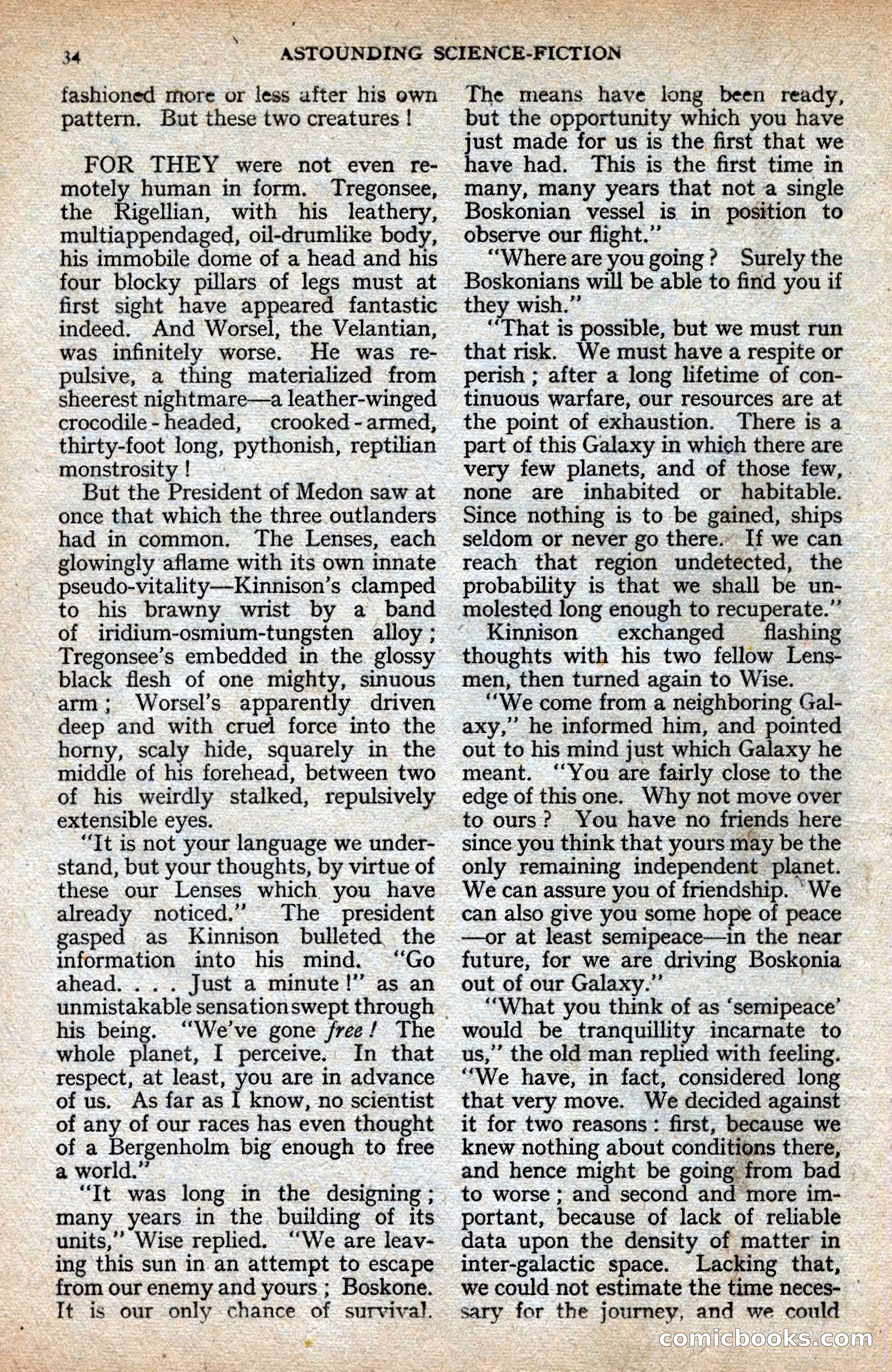 Astounding Science-Fiction, Vol. XXIV No. 2 — page 34 of 98