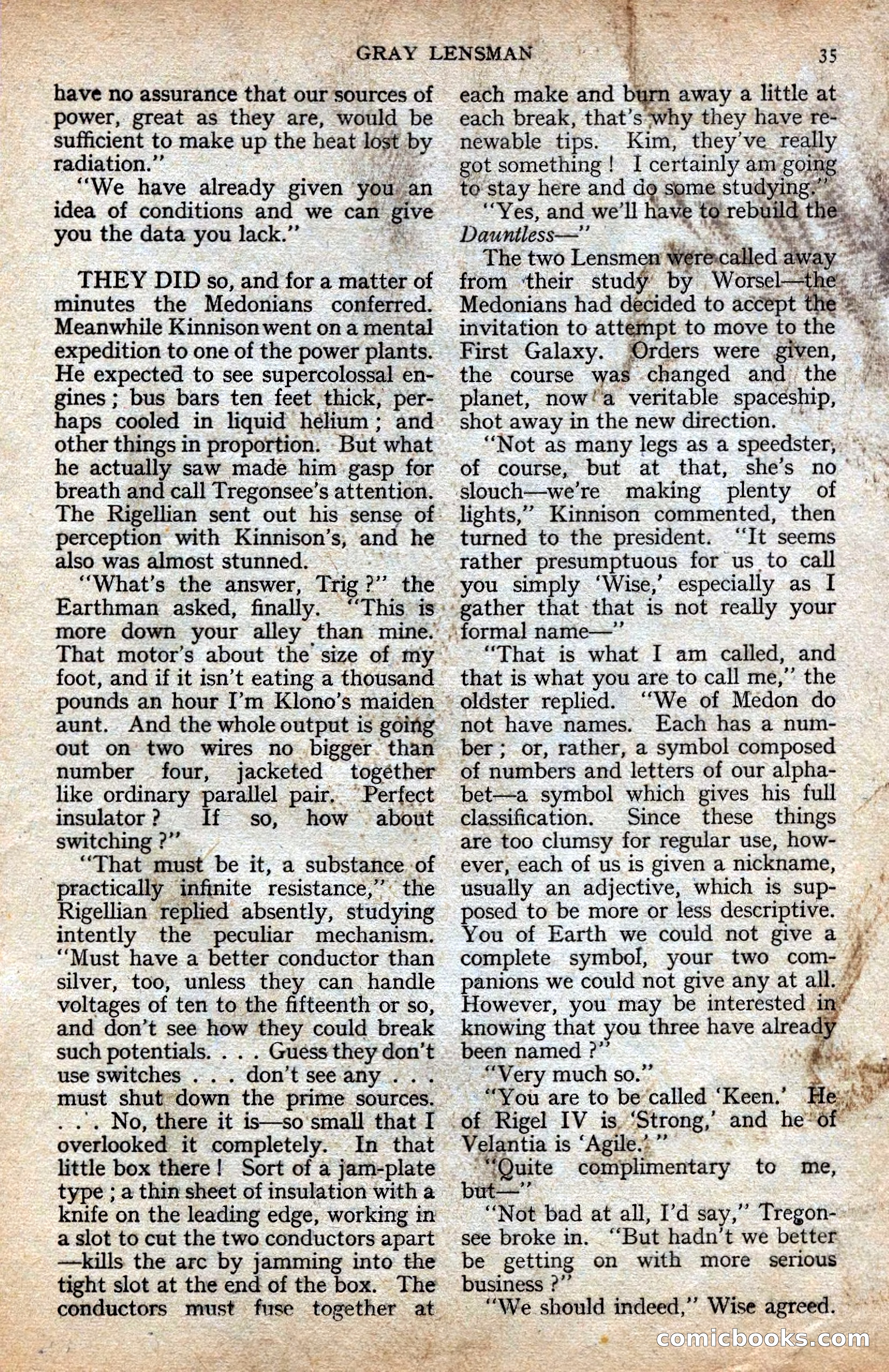 Astounding Science-Fiction, Vol. XXIV No. 2 — page 35 of 98