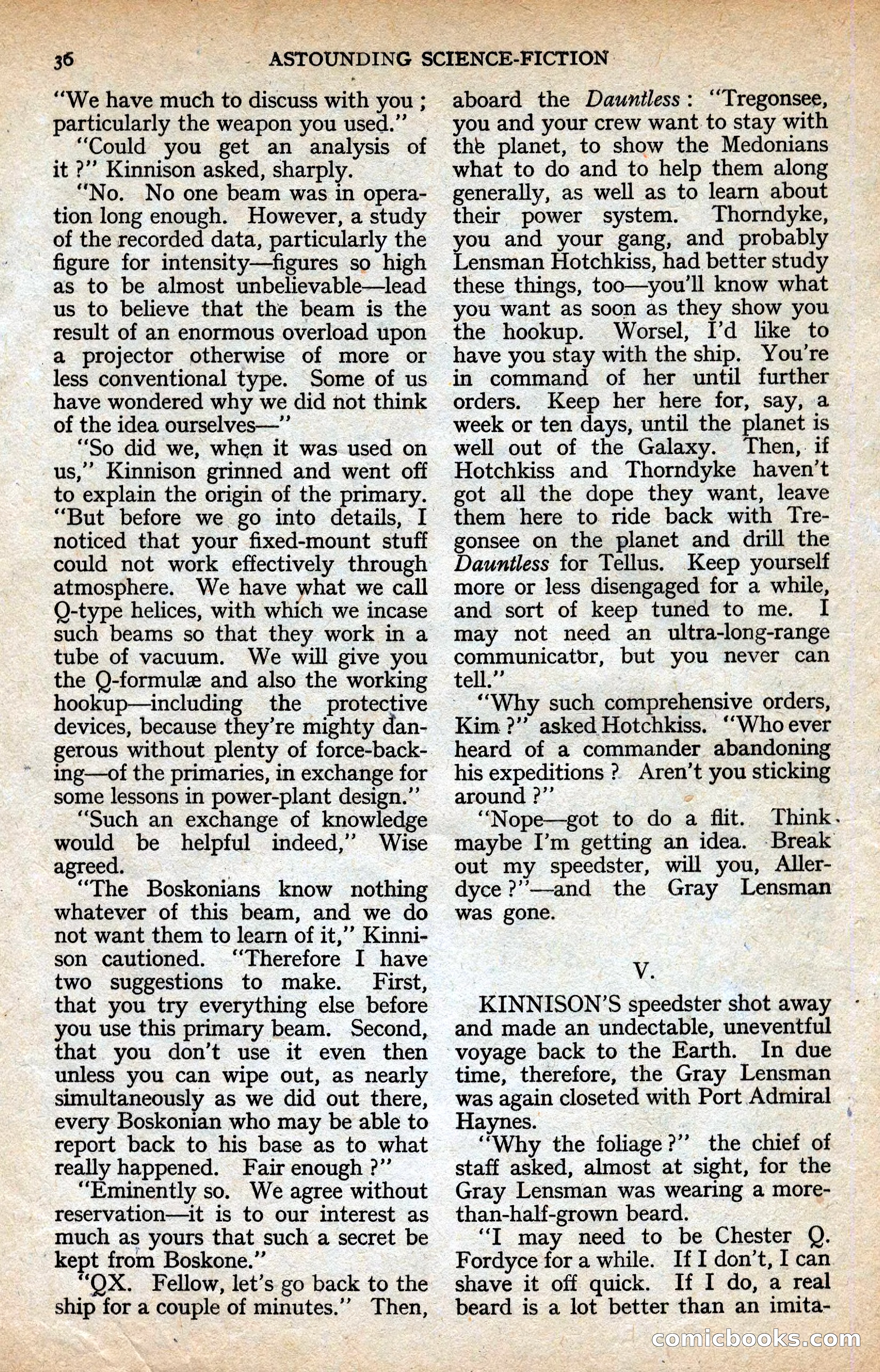 Astounding Science-Fiction, Vol. XXIV No. 2 — page 36 of 98