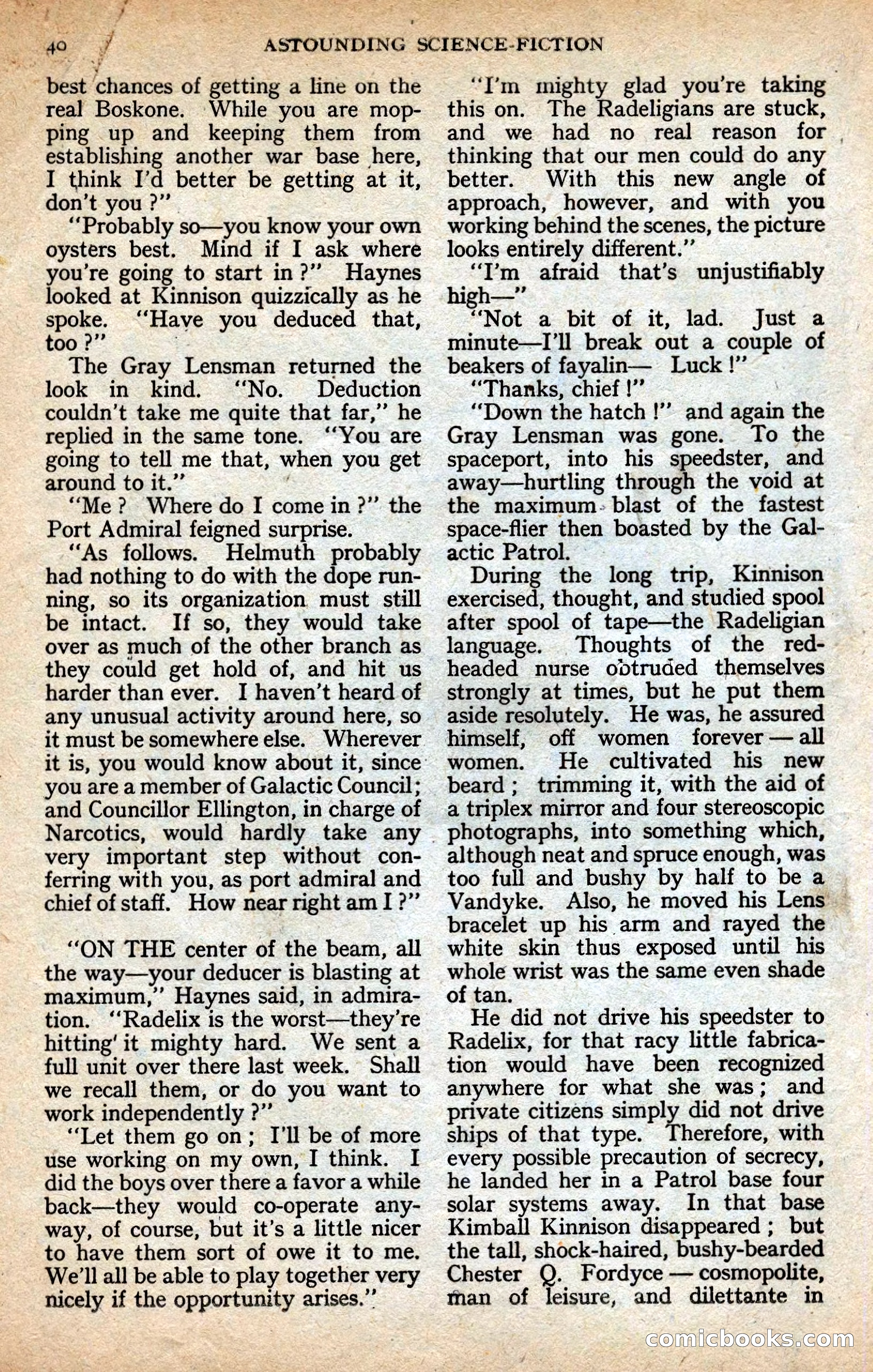 Astounding Science-Fiction, Vol. XXIV No. 2 — page 40 of 98