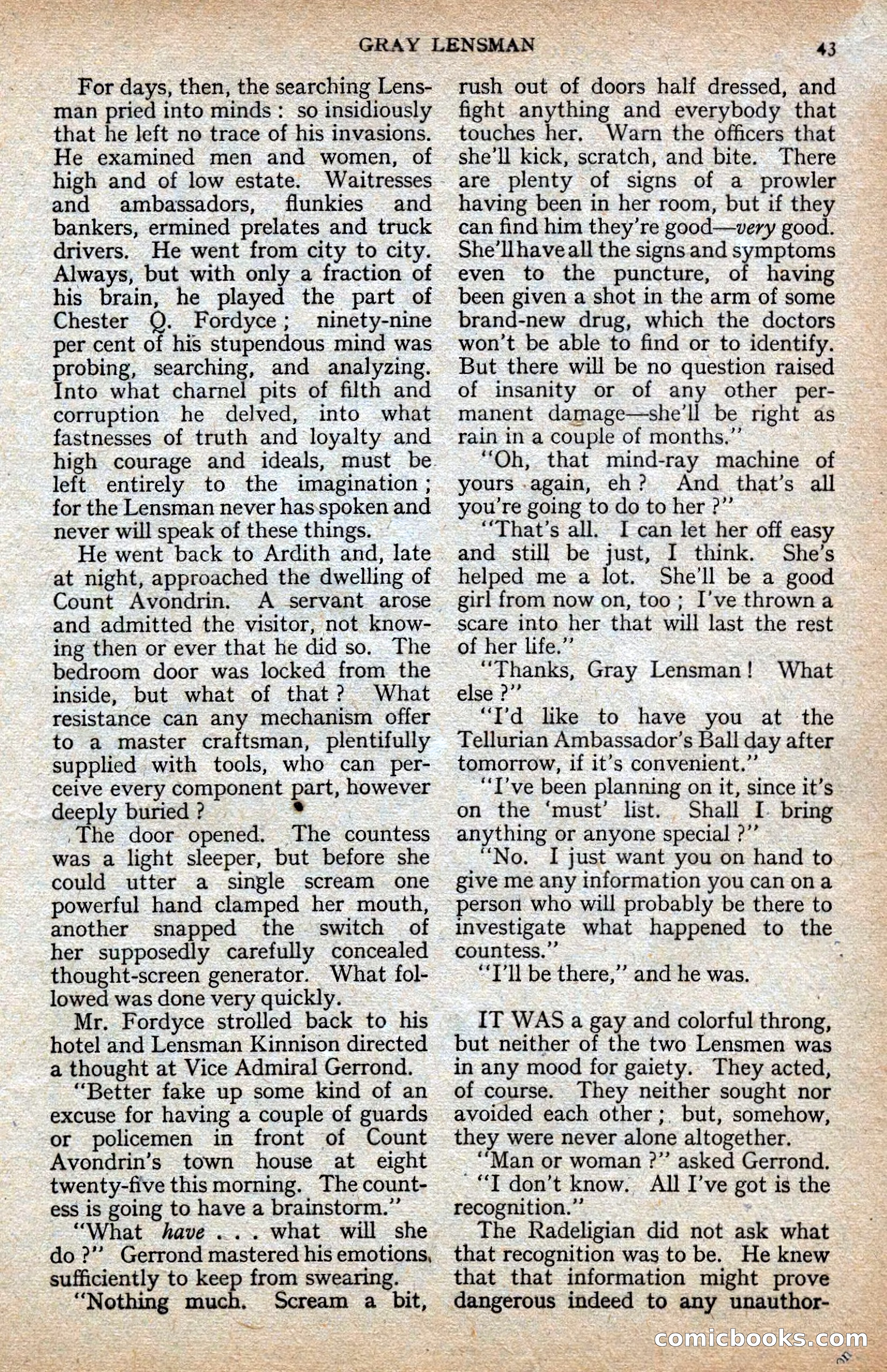 Astounding Science-Fiction, Vol. XXIV No. 2 — page 43 of 98