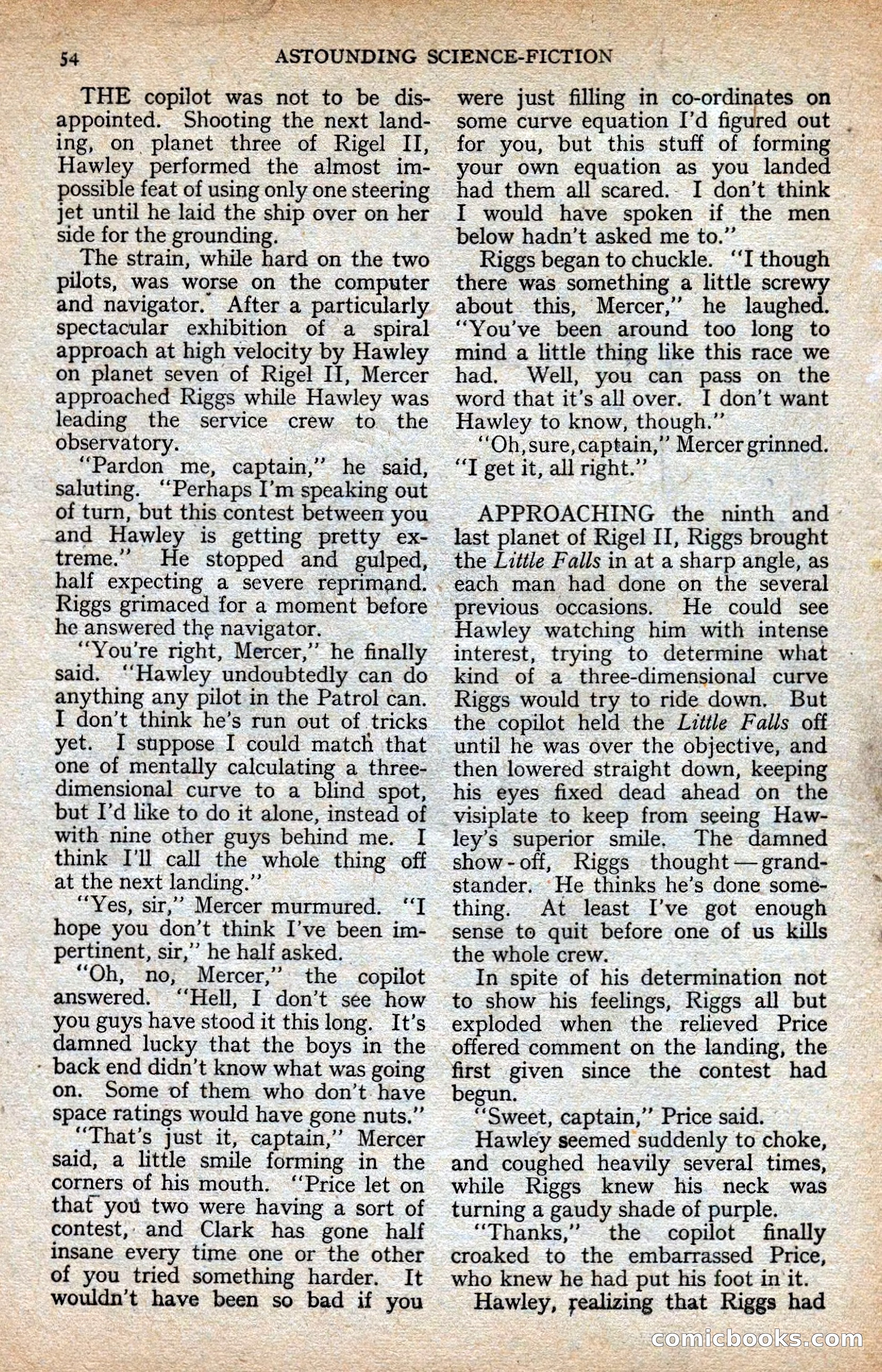 Astounding Science-Fiction, Vol. XXIV No. 2 — page 54 of 98