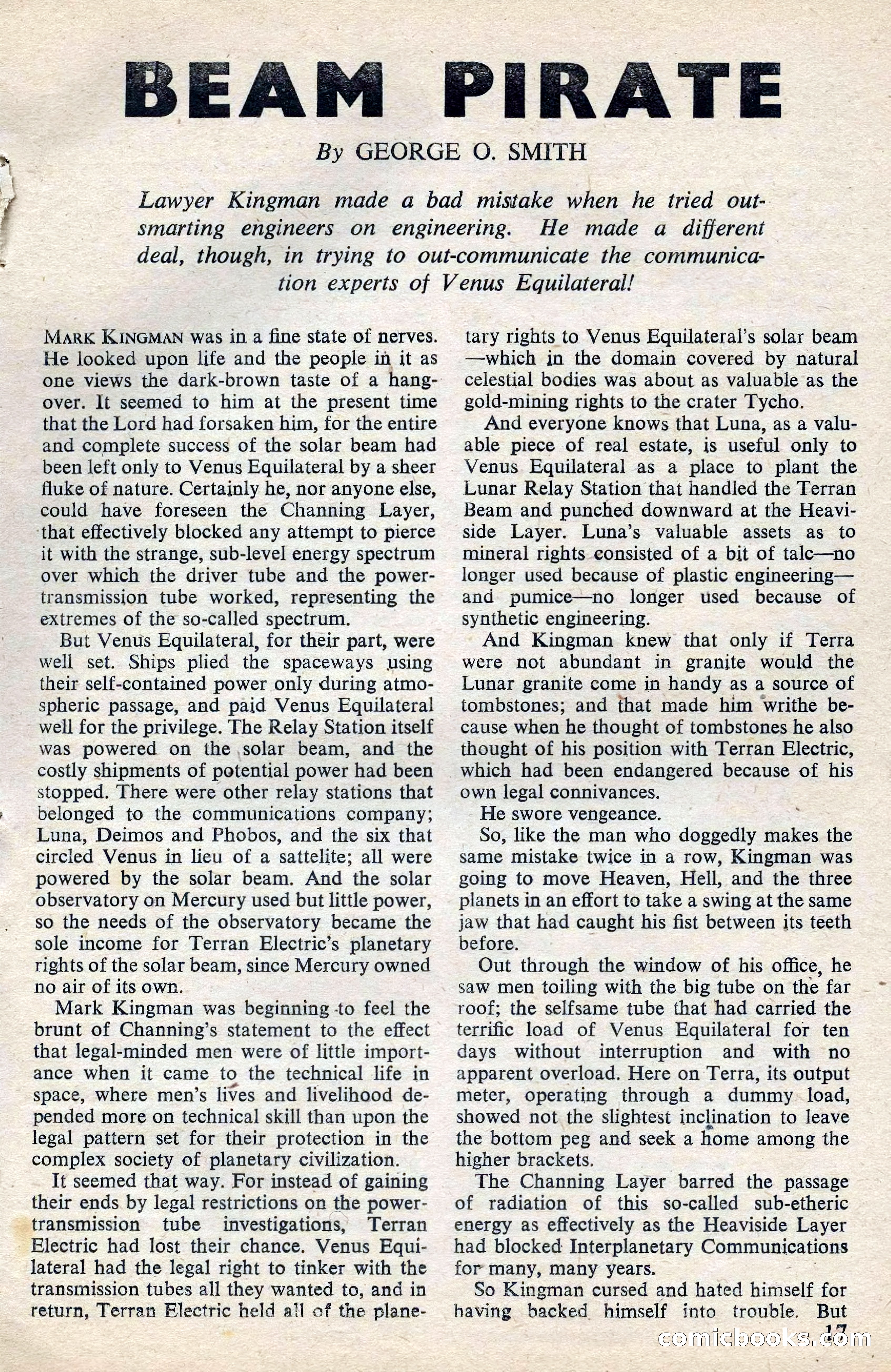 Astounding Science Fiction, February 1945 (British Edition) — page 19 of 69