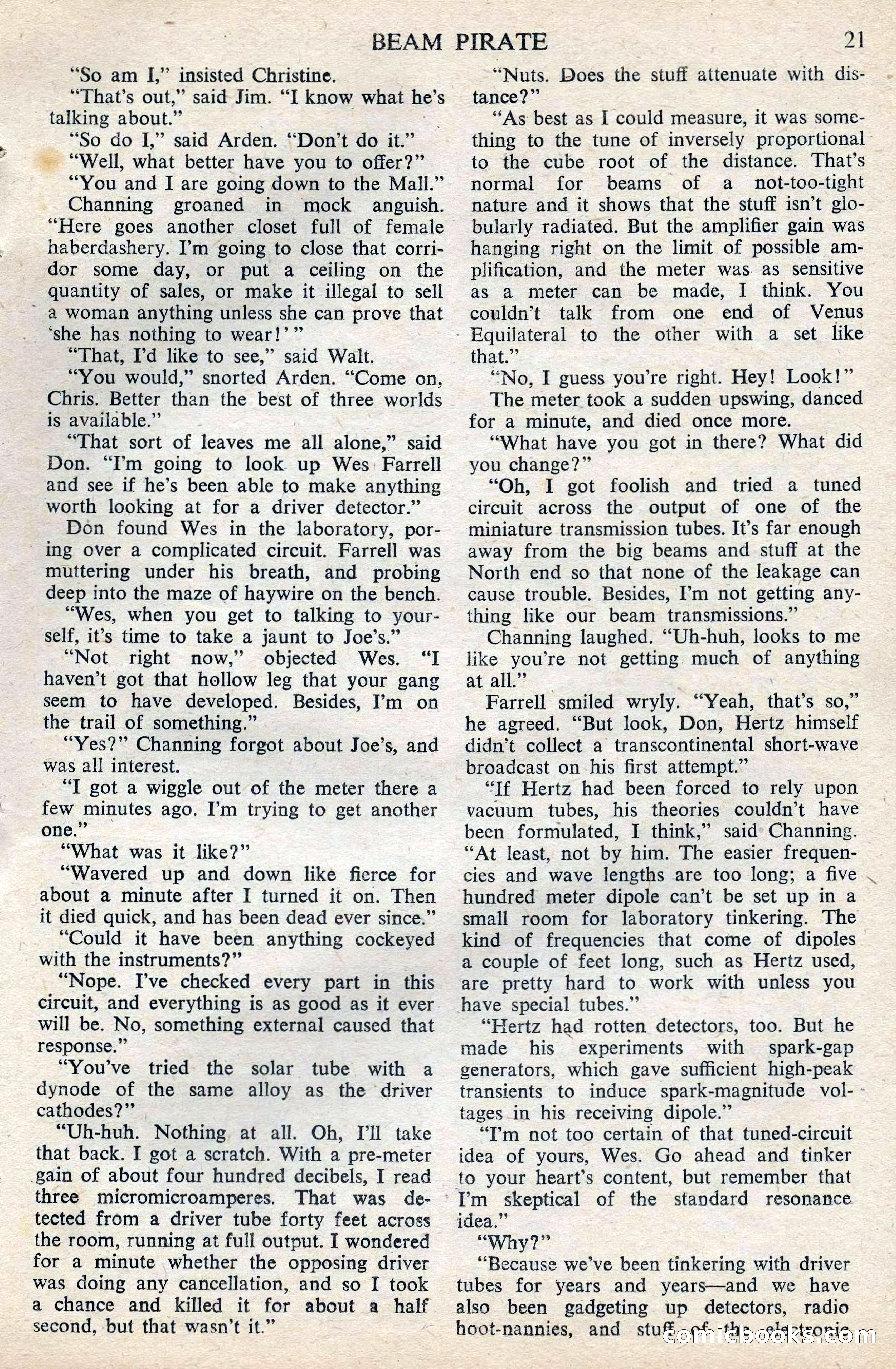 Astounding Science Fiction, February 1945 (British Edition) — page 23 of 69