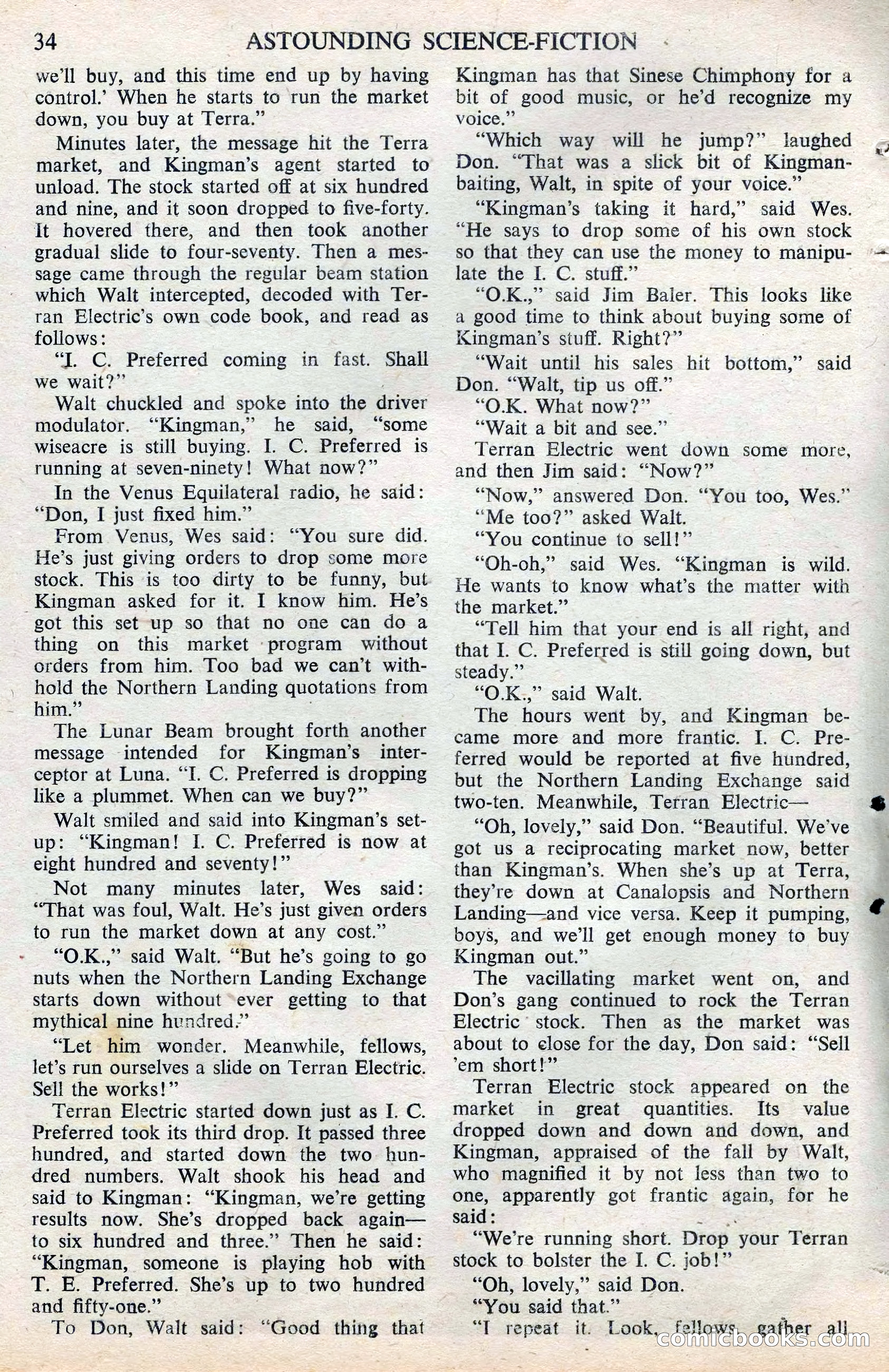 Astounding Science Fiction, February 1945 (British Edition) — page 36 of 69