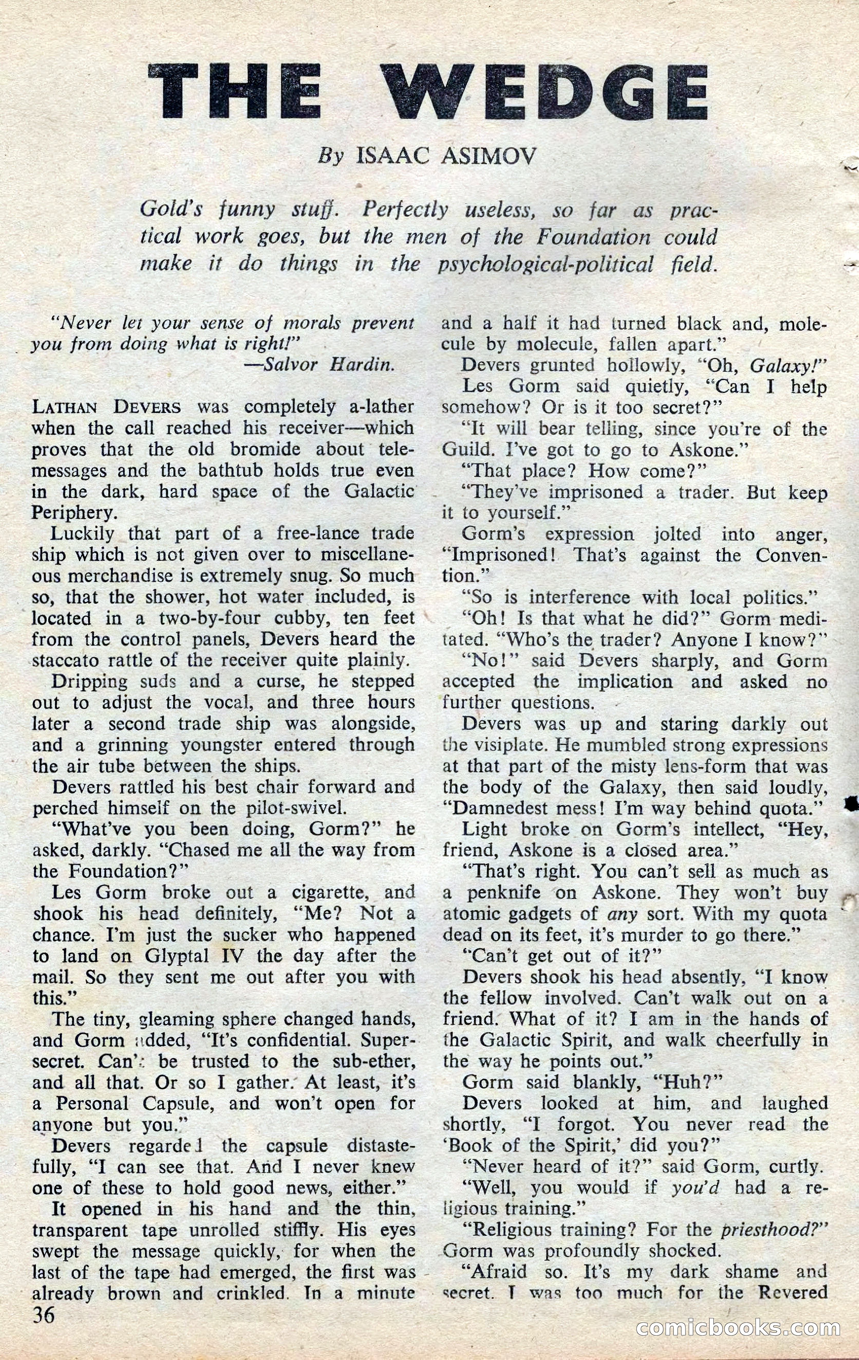 Astounding Science Fiction, February 1945 (British Edition) — page 38 of 69