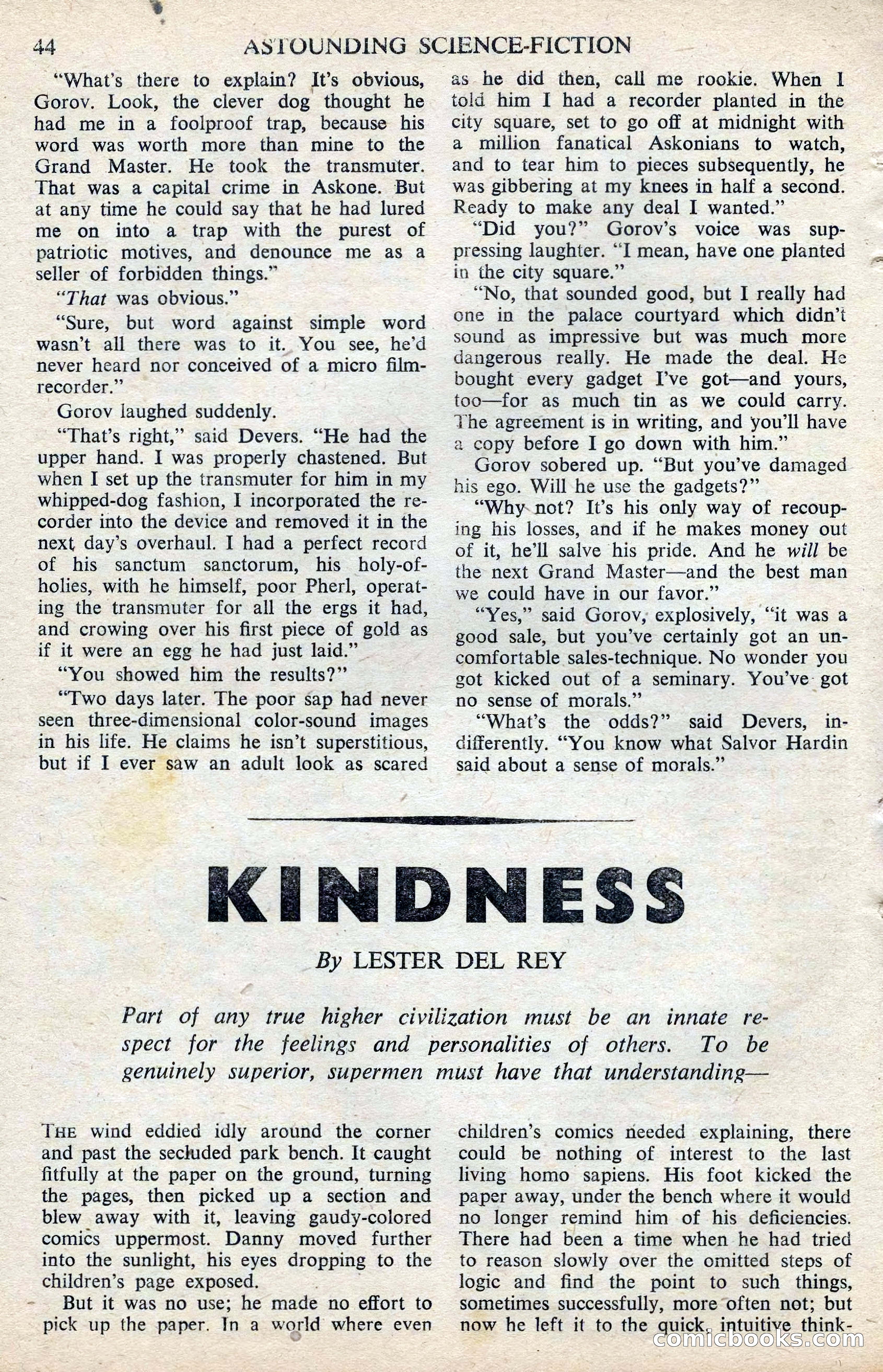 Astounding Science Fiction, February 1945 (British Edition) — page 46 of 69