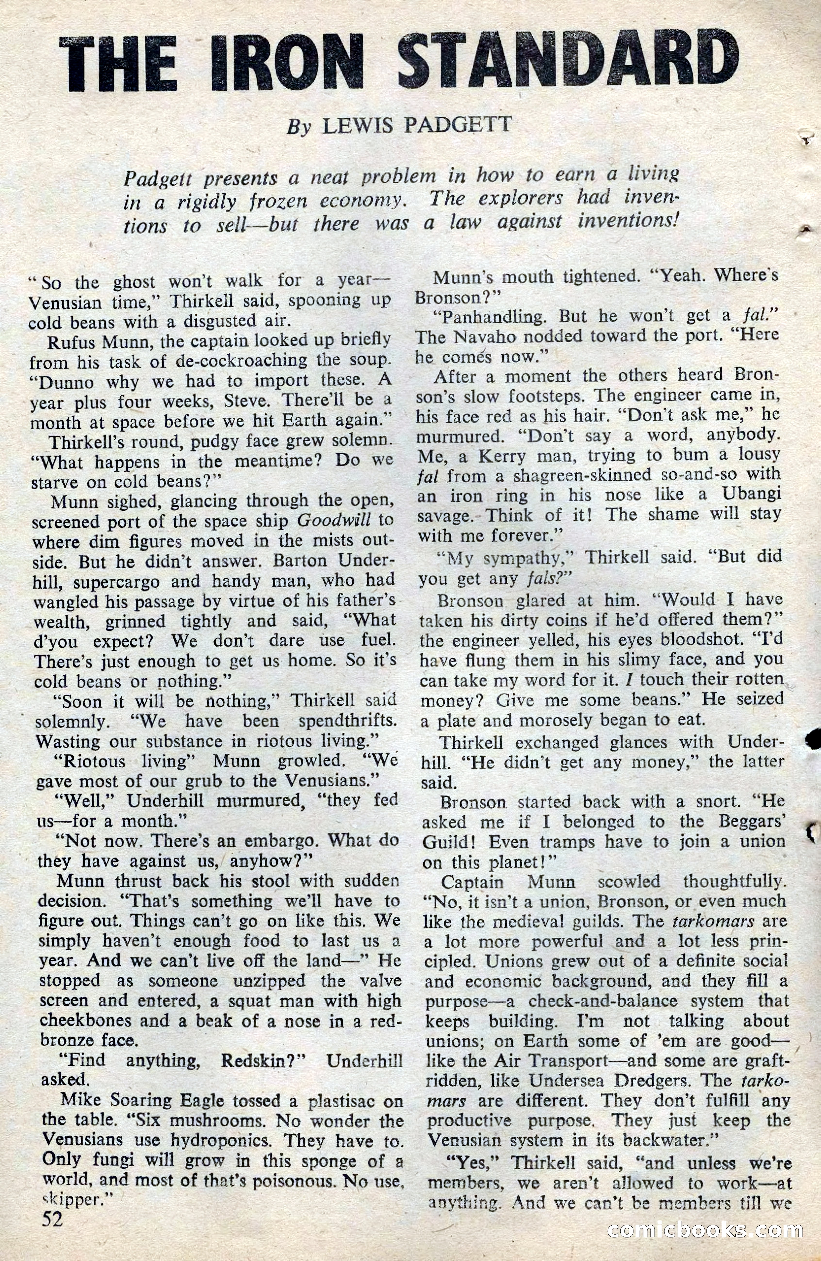 Astounding Science Fiction, February 1945 (British Edition) — page 54 of 69