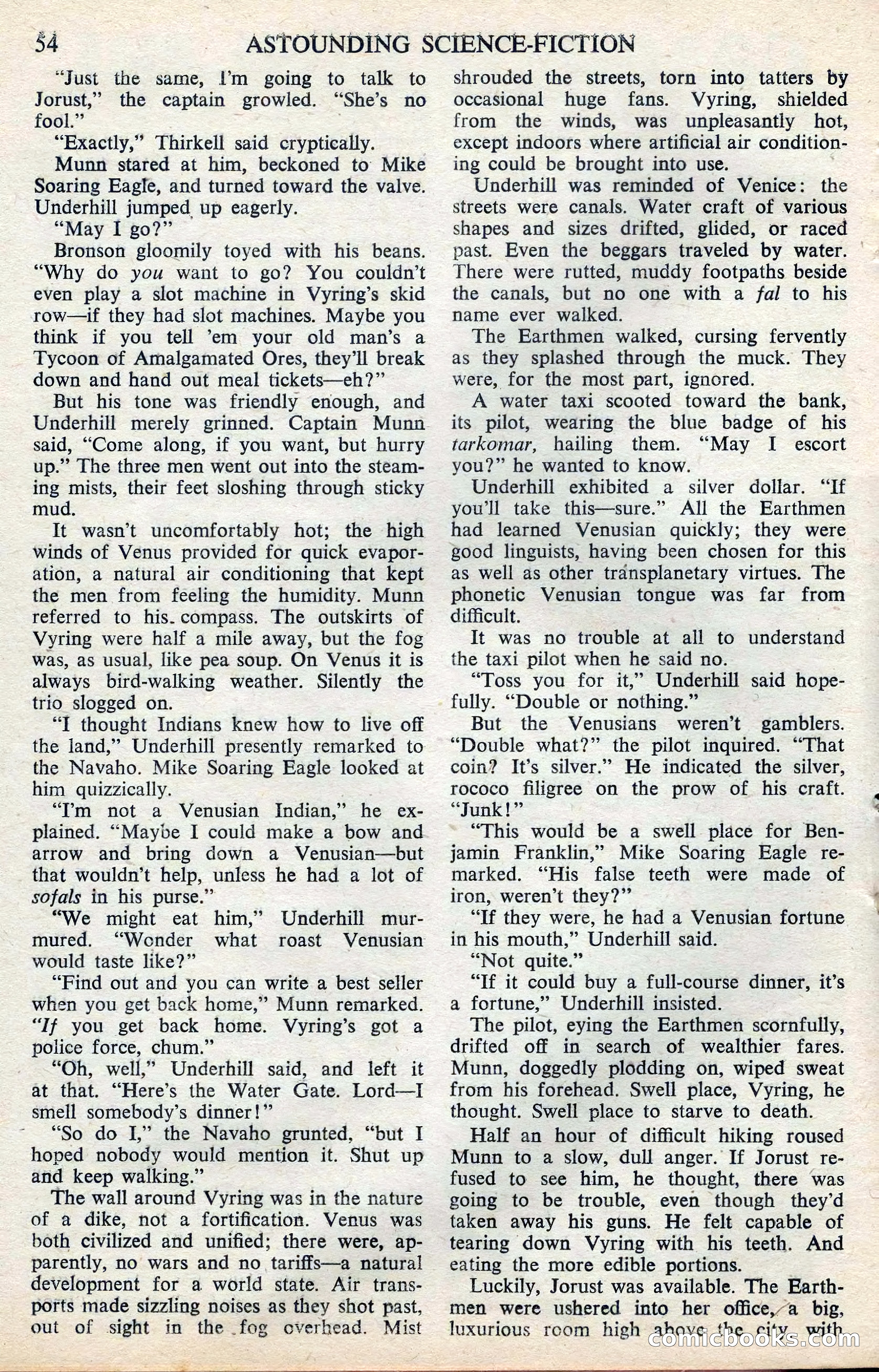 Astounding Science Fiction, February 1945 (British Edition) — page 56 of 69