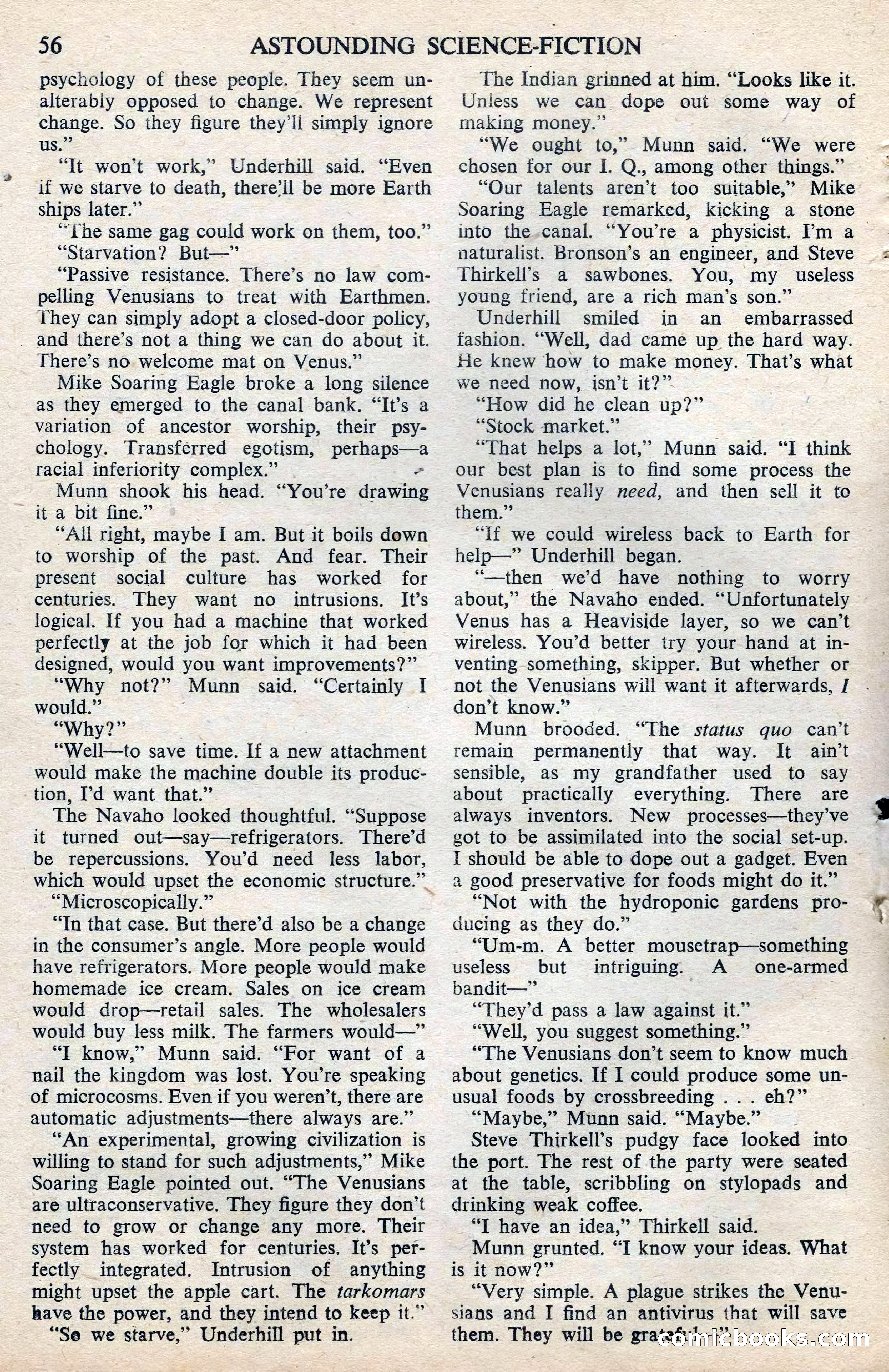 Astounding Science Fiction, February 1945 (British Edition) — page 58 of 69