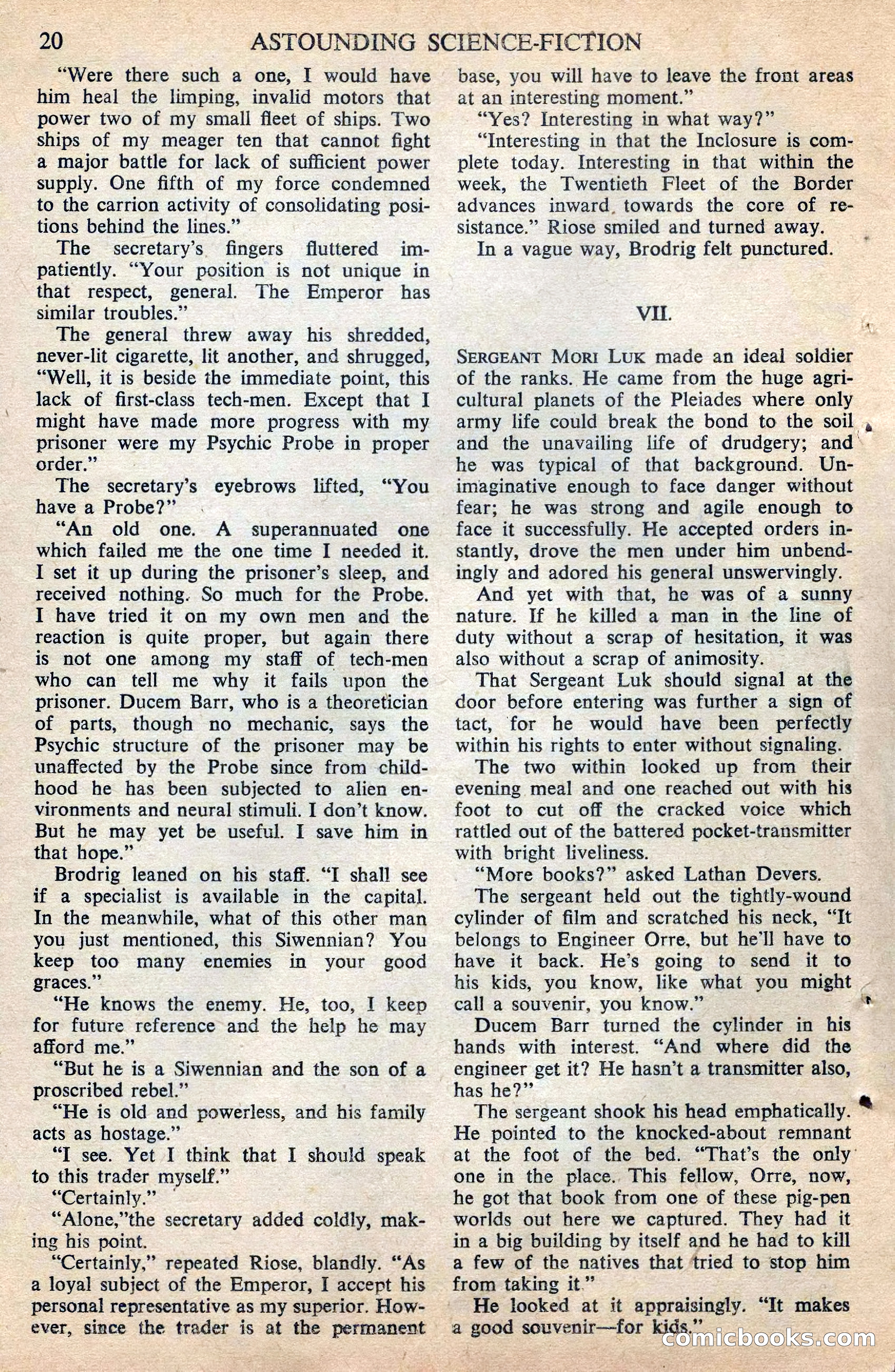 Astounding Science Fiction (British Edition) — page 22 of 68