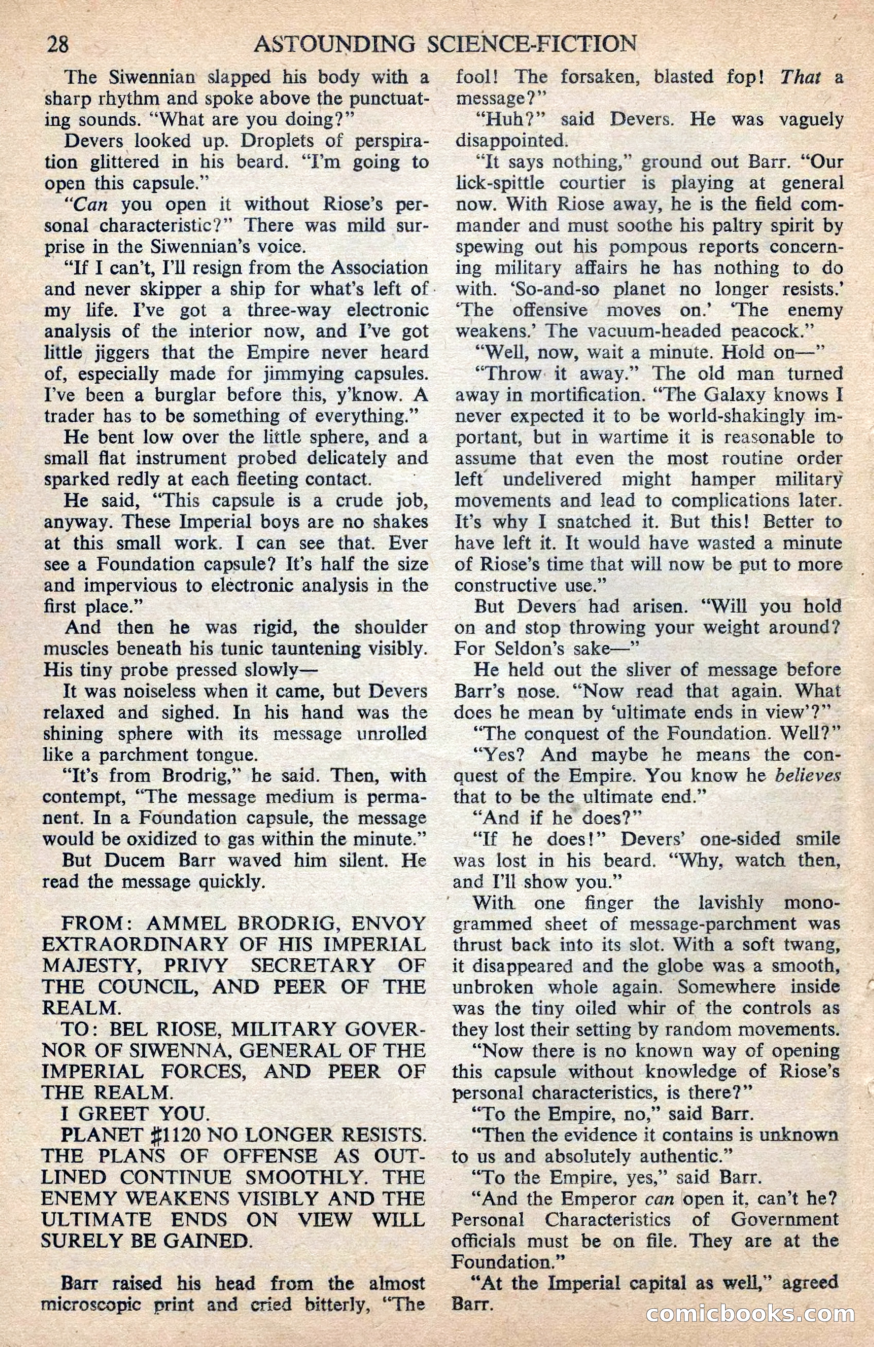 Astounding Science Fiction (British Edition) — page 30 of 68